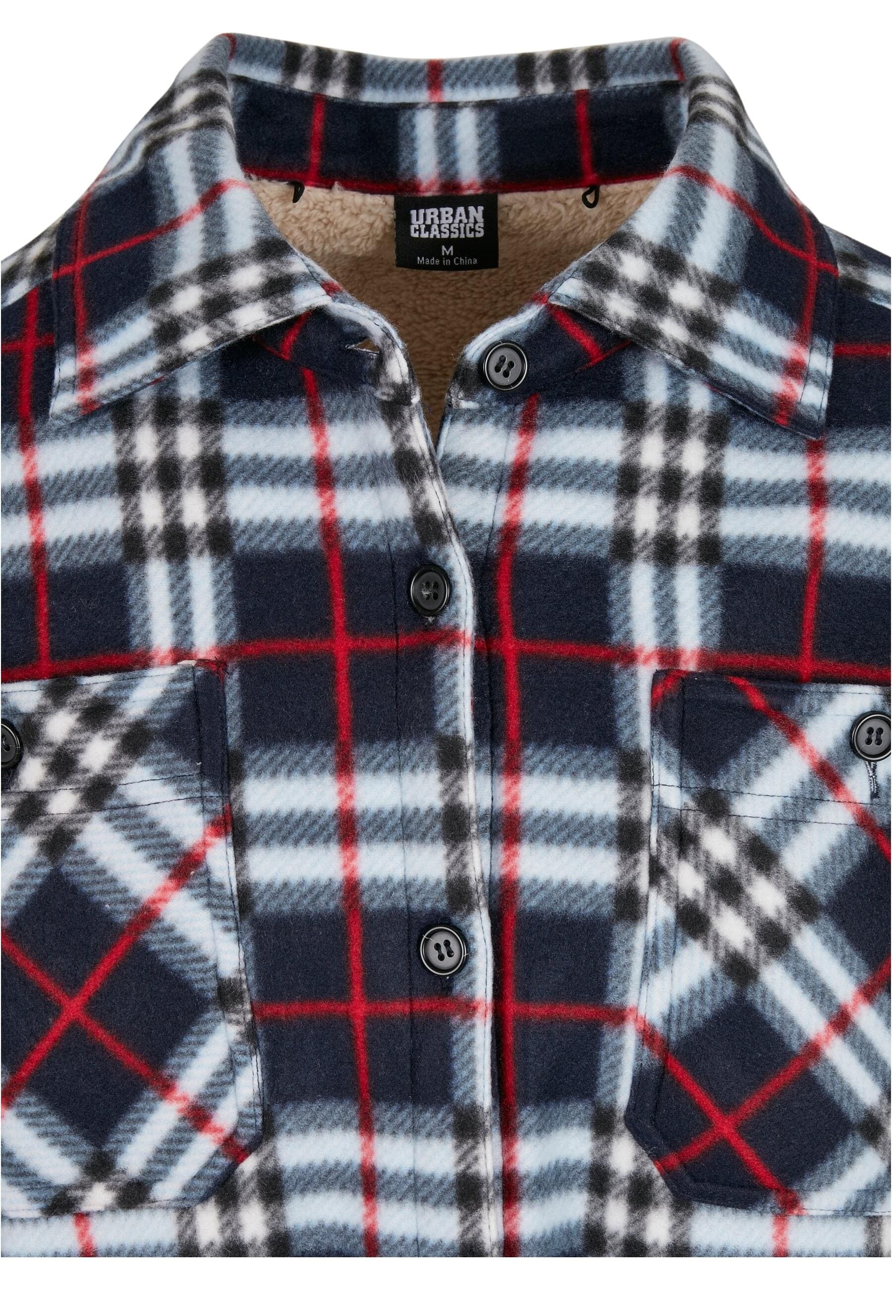 URBAN CLASSICS Allwetterjacke »Urban Classics Herren Hooded Polar Fleece Overshirt« 1 Stk. tlg. mit Kapuze