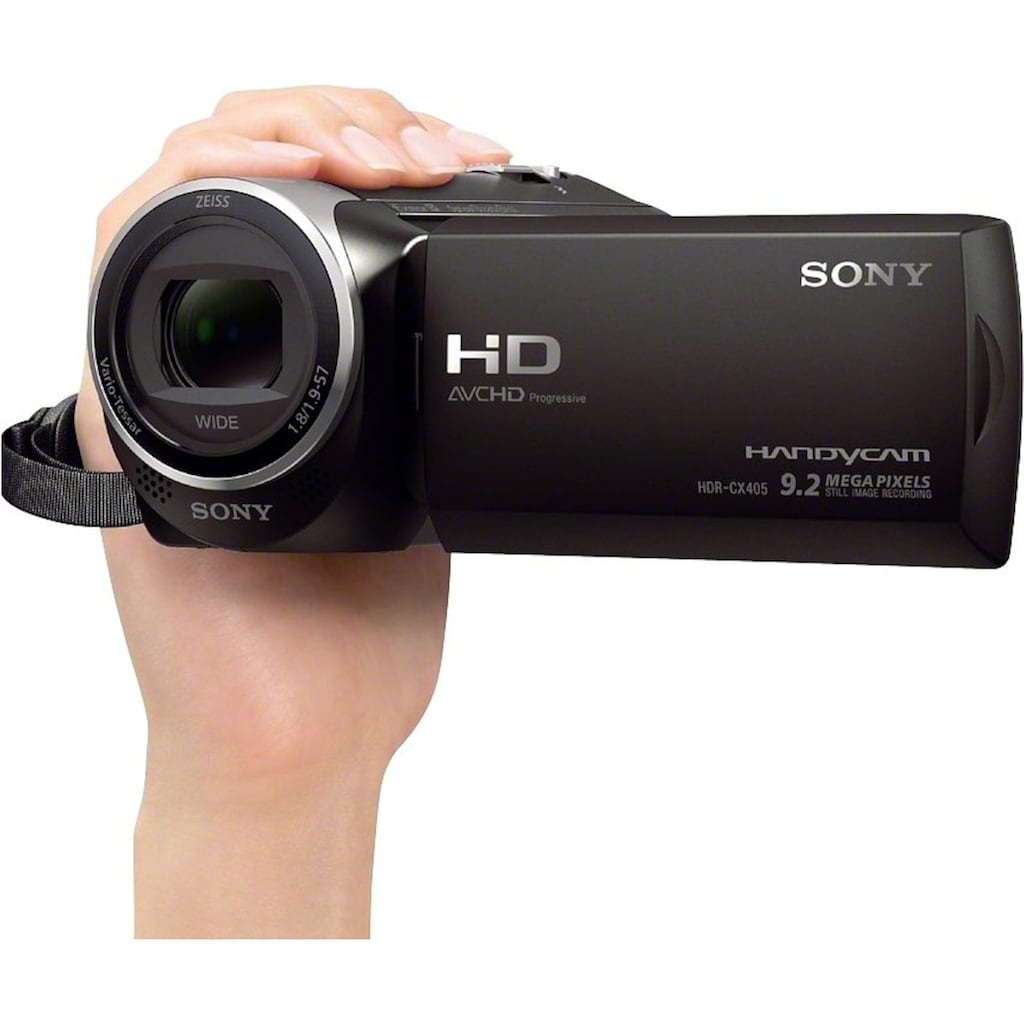 Sony Camcorder »HDR-CX405«, Full HD, 30x opt. Zoom, Leistungsfähiger BIONZ X Bildprozessor