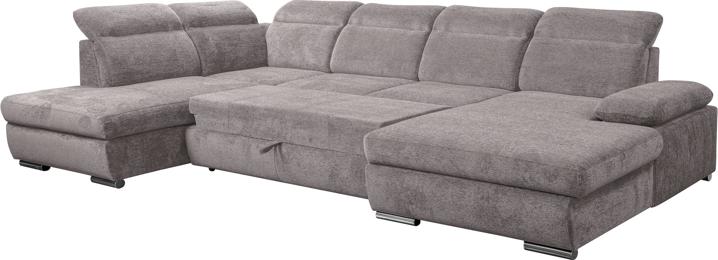 WERK2 Wohnlandschaft »Cordoba inkl. Bett, Bettkasten und Kopfteilfunktion, Breite 359cm«