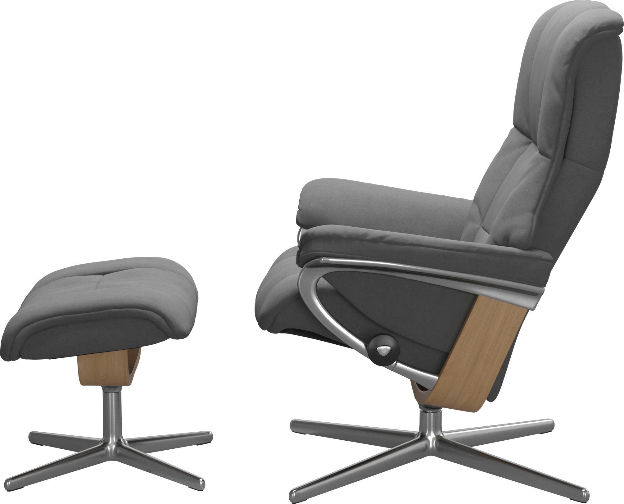 Stressless® Fußhocker »Mayfair«, mit Cross Base, Größe S, M & L, Holzakzent Eiche