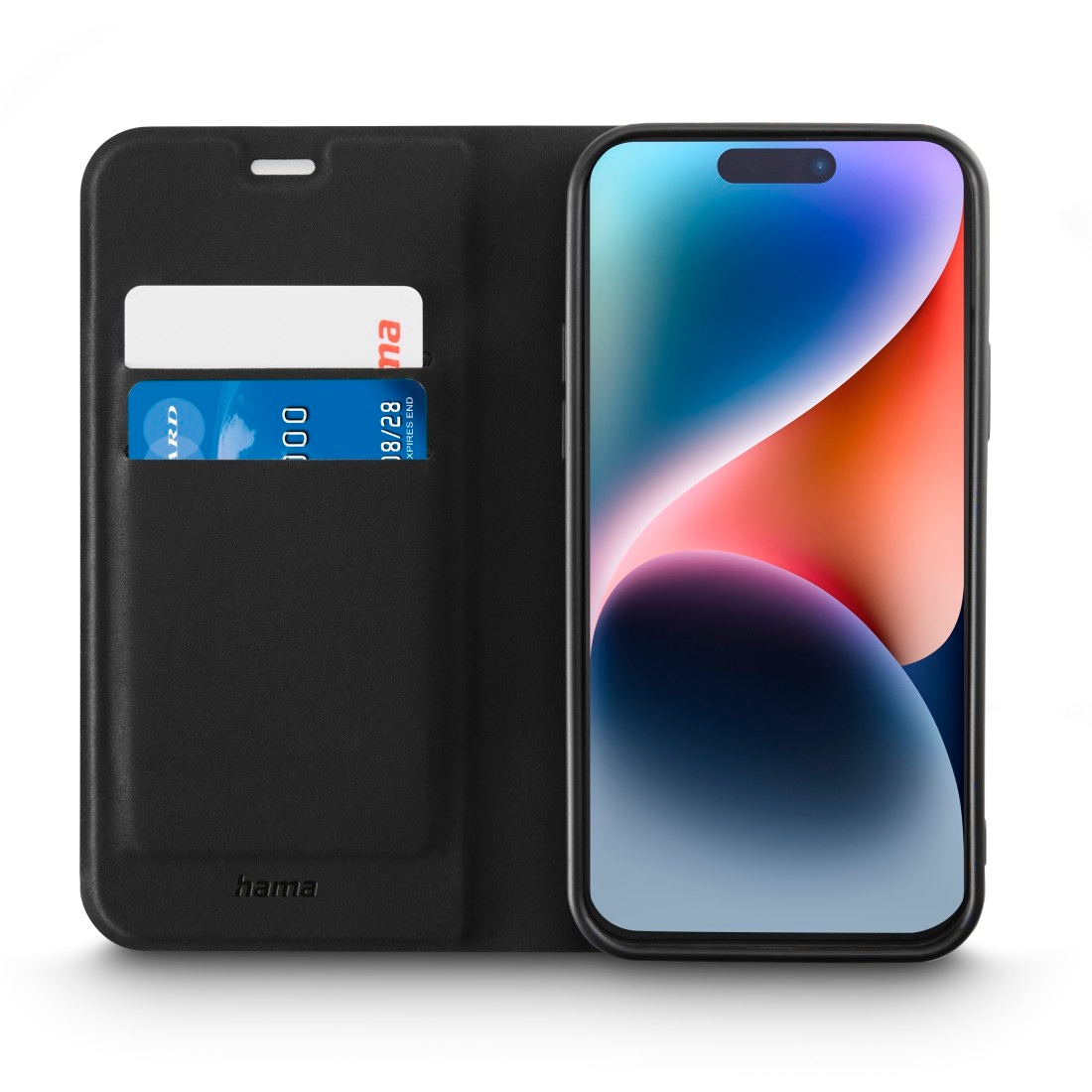 7. Bild von Hama Smartphone-Hülle »Handytasche Booklet für Apple iPhone 15 Plus mit Kartenfächer, Schwarz«, Apple iPhone 15 Plus