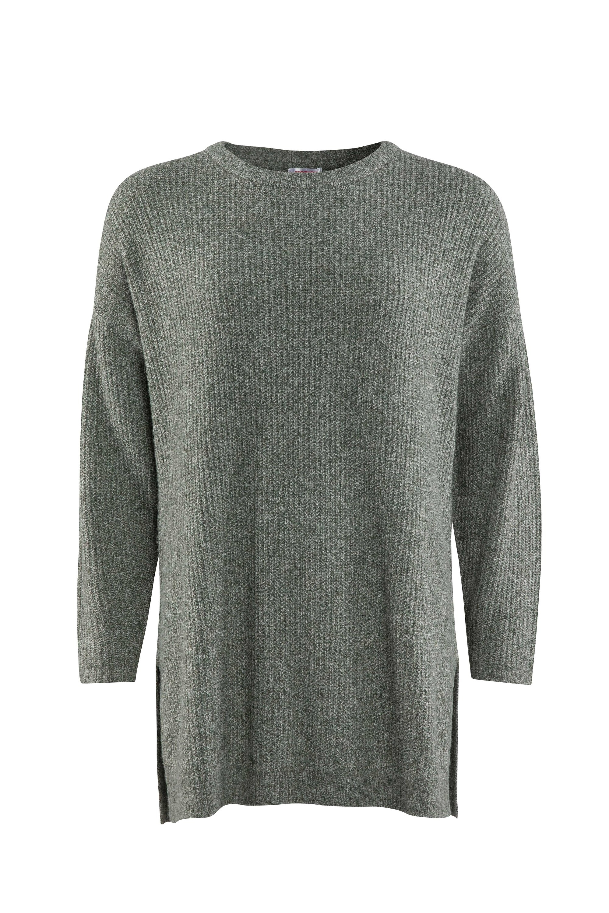 STOOKER WOMEN Strickpullover »CAJA Strick Longpullover« Strick-Longpullover Rundhals für Damen