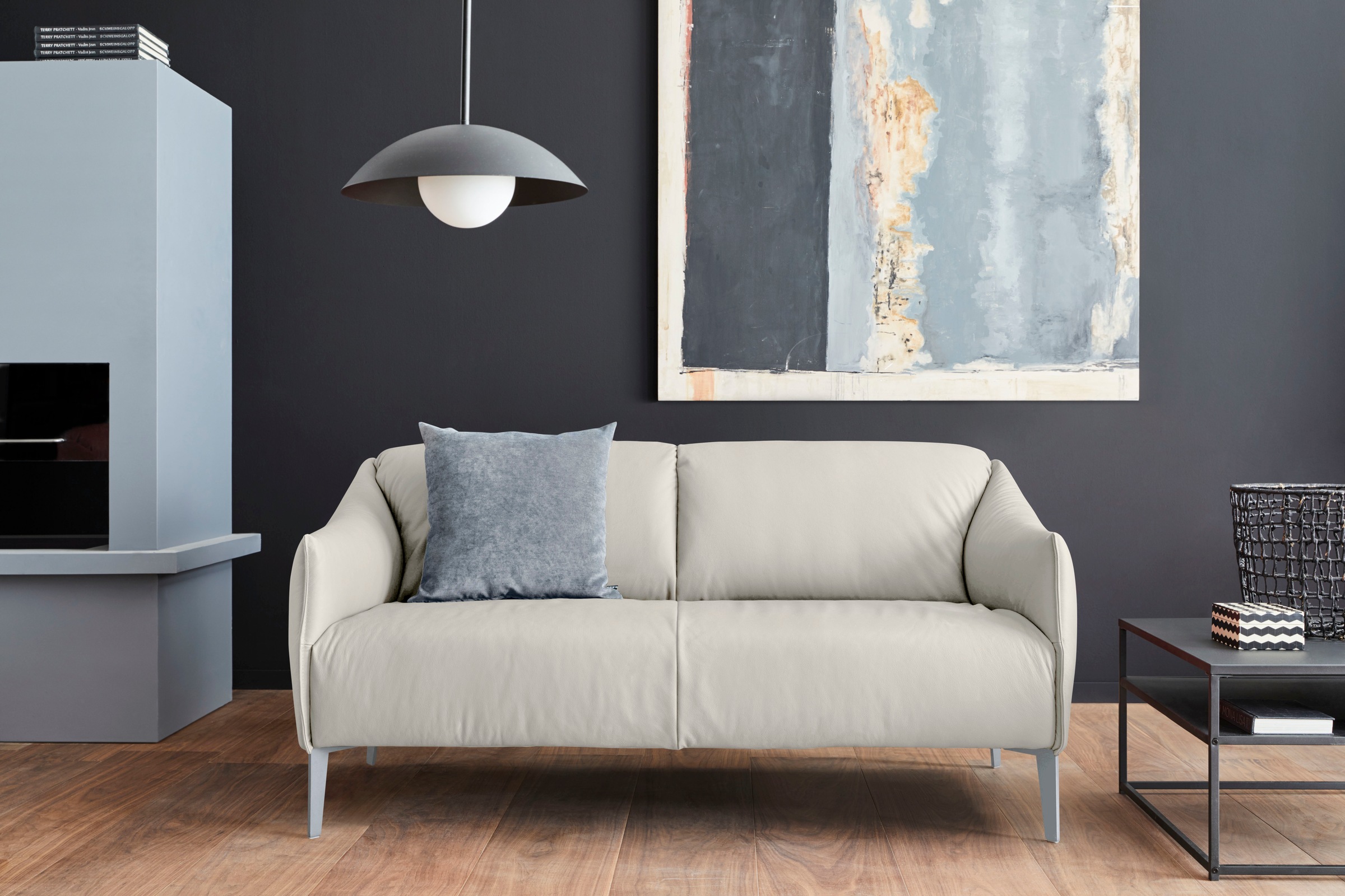 W.SCHILLIG 2,5-Sitzer »sally« mit Metall-Winkelfüßen in Silber matt, Breite günstig online kaufen