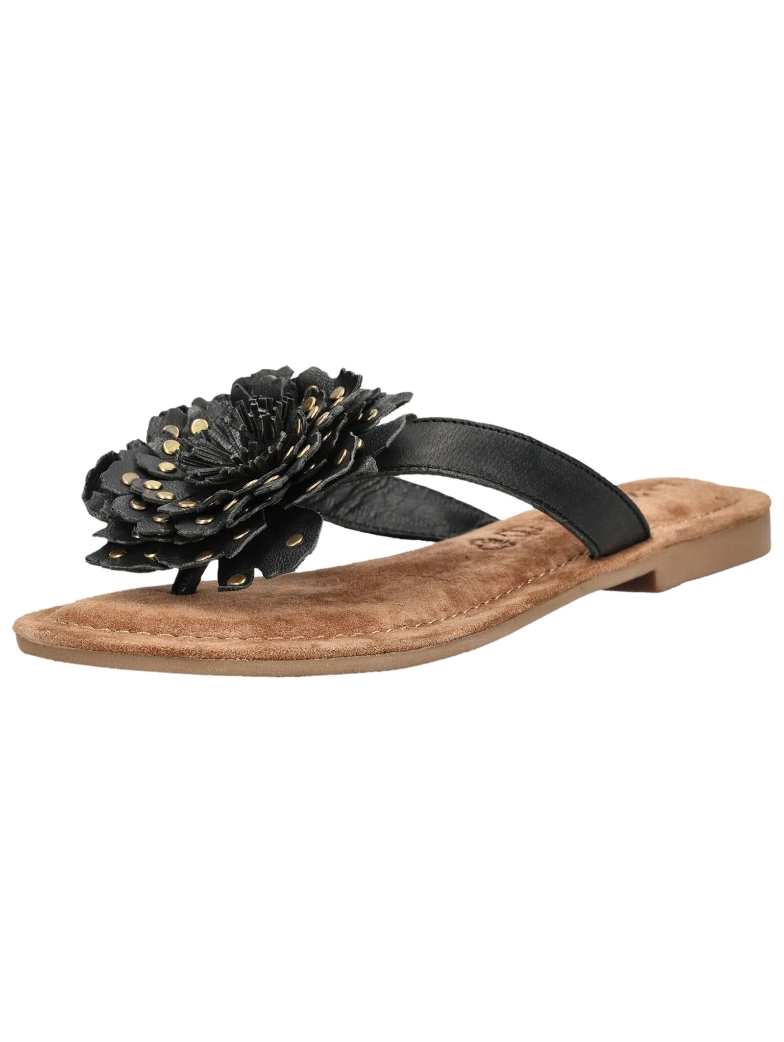 Lazamani Zehentrenner »Lazamani Pantoletten Leder/Textil«