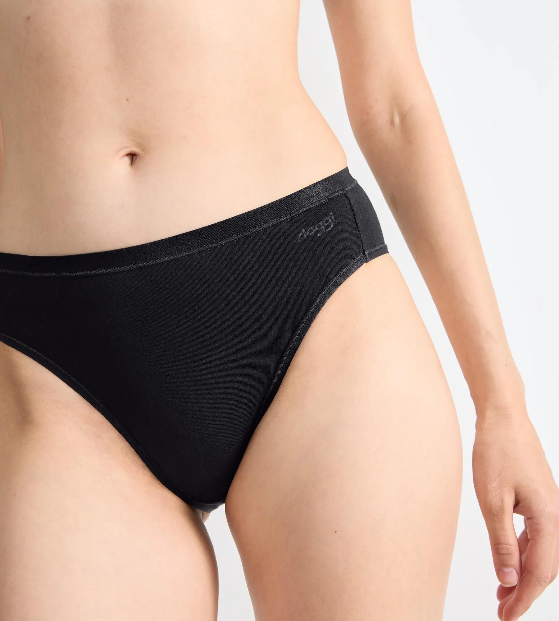 sloggi Tai-Slip »GO Daily Cotton« Glanz-Effekt Details, hoher Beinausschnitt, weich, elastisch