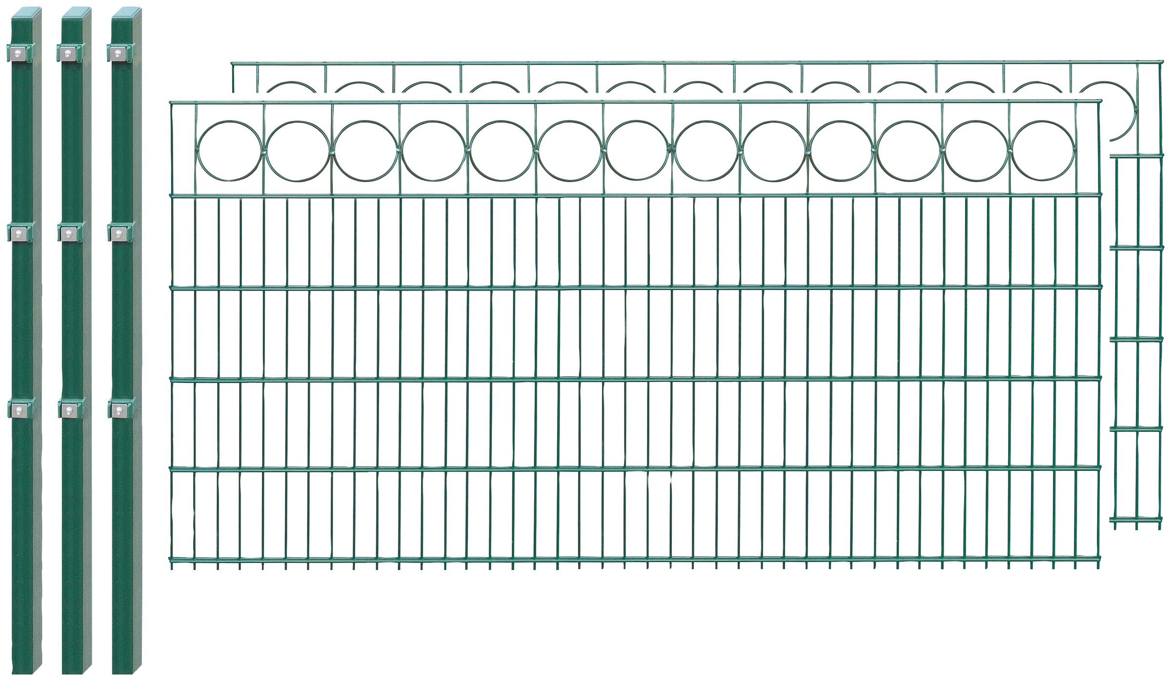Arvotec Doppelstabmattenzaun »858 - 94«, (Set), 100 cm hoch, 2 Matten für 4 m, 3 Pfosten kaufen