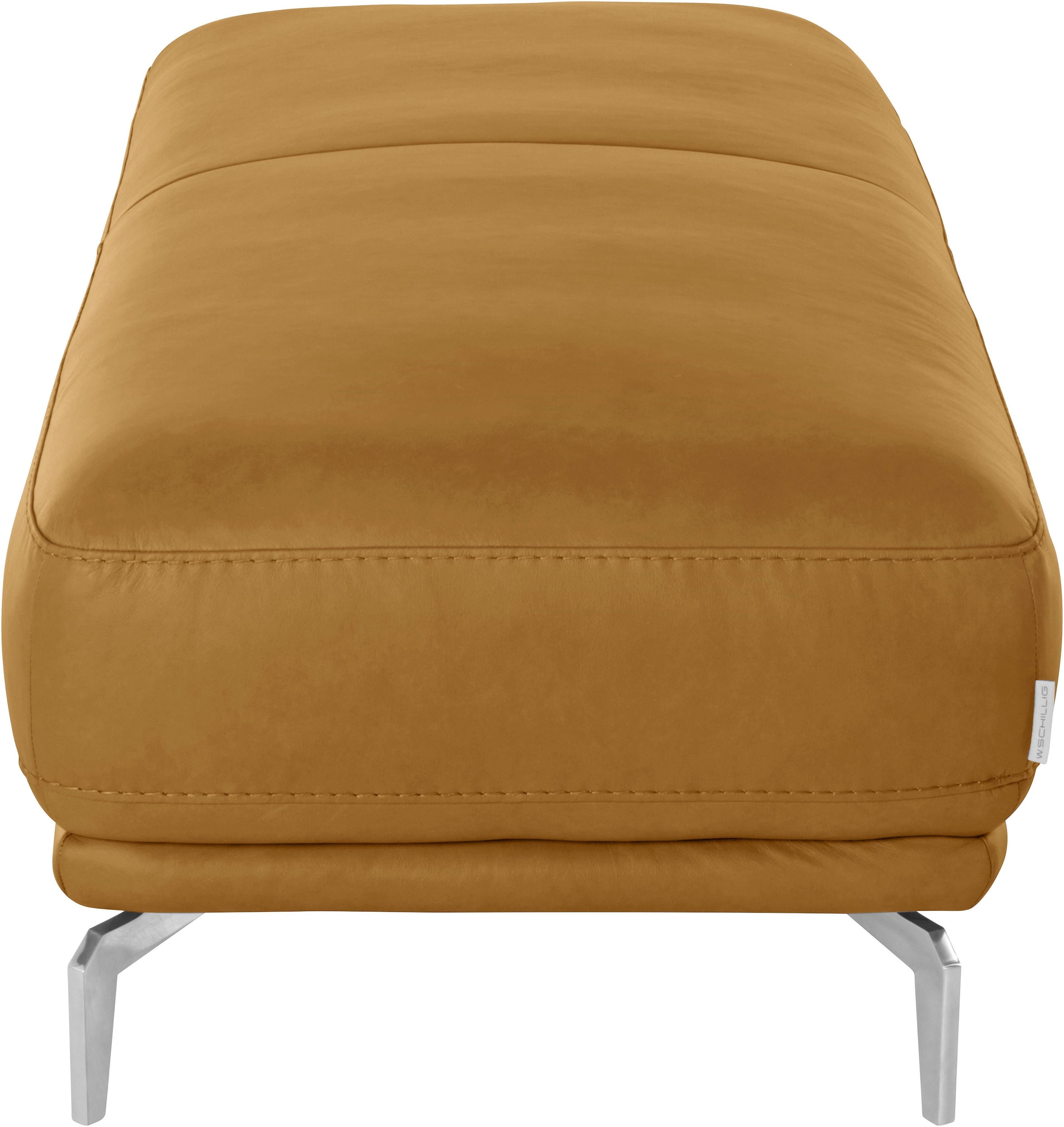 W.SCHILLIG Hocker »montanaa«, mit Metallfüßen in Chrom glänzend, Breite 141 cm