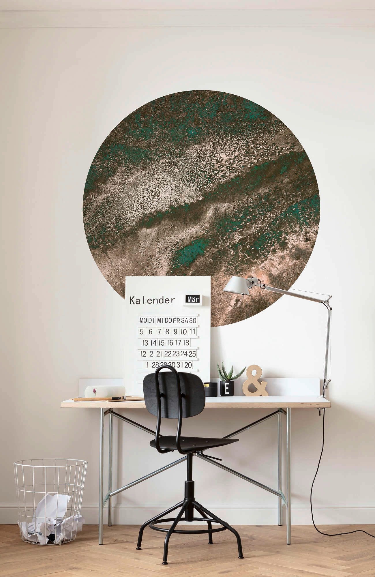 Komar Vliestapete »Vlies selbstklebend - Cuivre - Größe 125 x 125 cm«, bedruckt, Wohnzimmer, Schlafzimmer