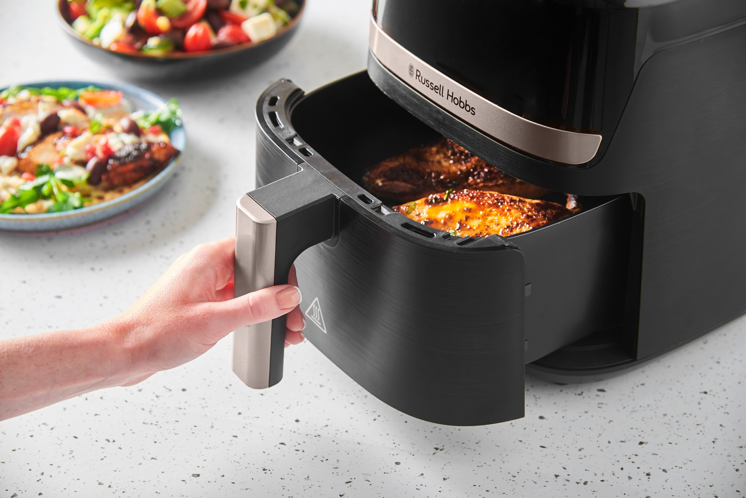 RUSSELL HOBBS Heißluftfritteuse »27610-56 SatisFry, 4,3 L«, 1300 W, Airfryer–wenig oder kein Öl erforderlich, 9 Programme, 4,3 L