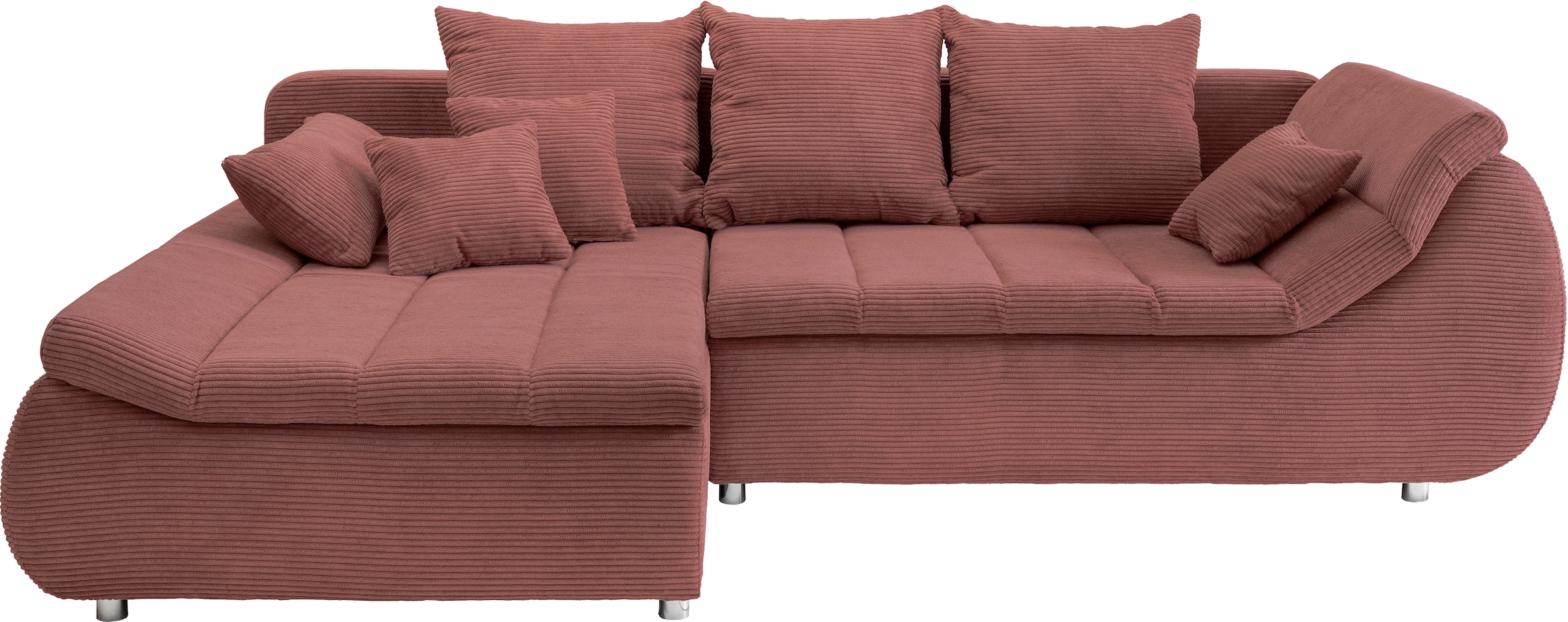 INOSIGN Ecksofa »Imola elegant und bequem, aktuelle Steppung im Sitz, L-For günstig online kaufen