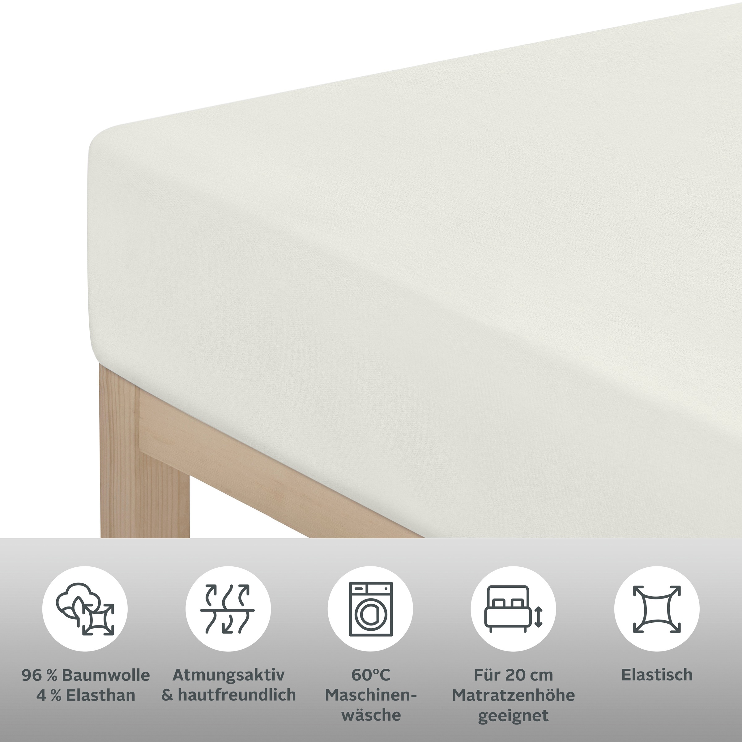 OTTO home Spannbettlaken »Cremona Comfort« In Qualitäten: Baumwolle/Elastha günstig online kaufen