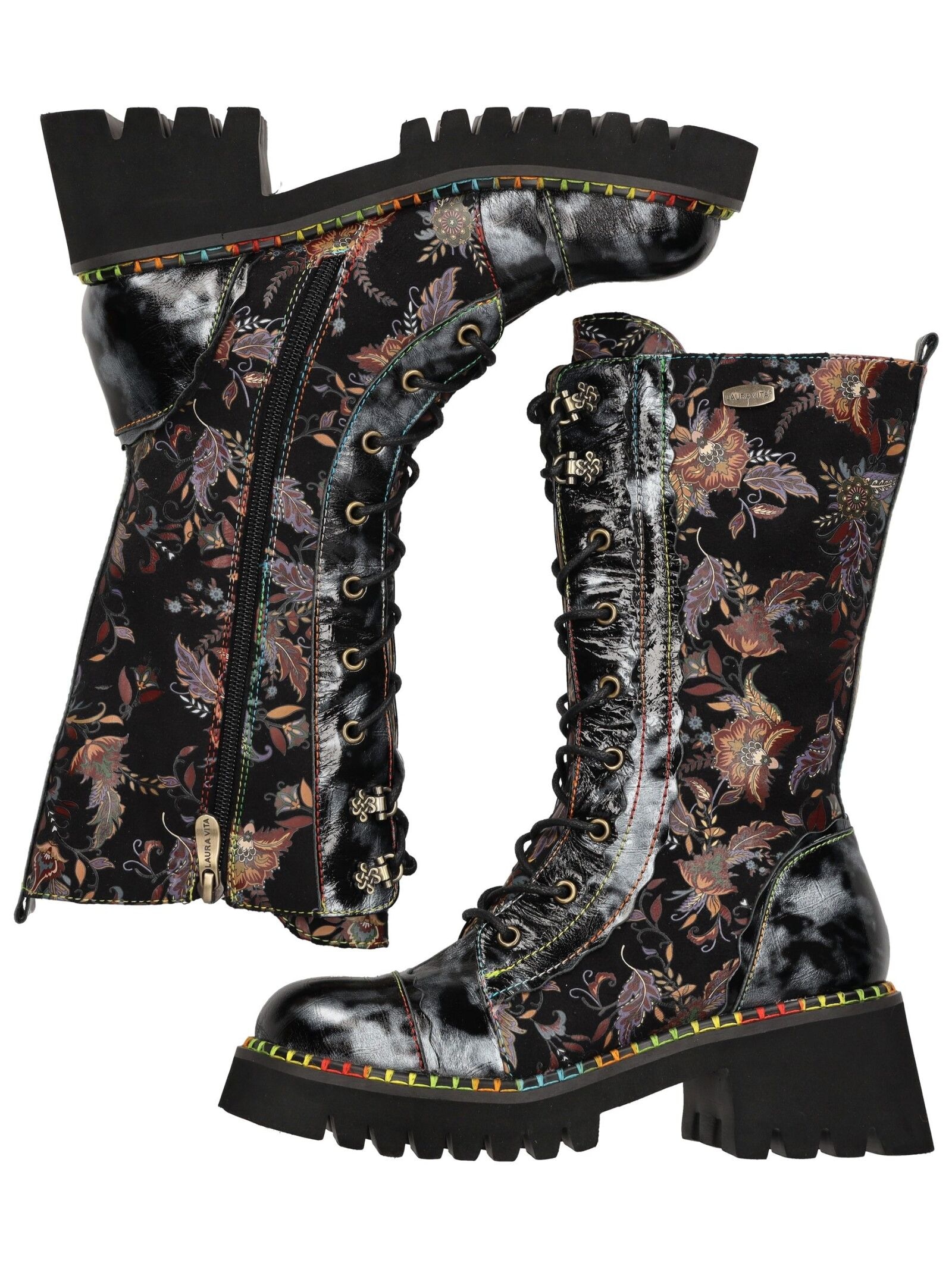 LAURA VITA Schnürstiefel »LAURA VITA Stiefel Leder/Textil«
