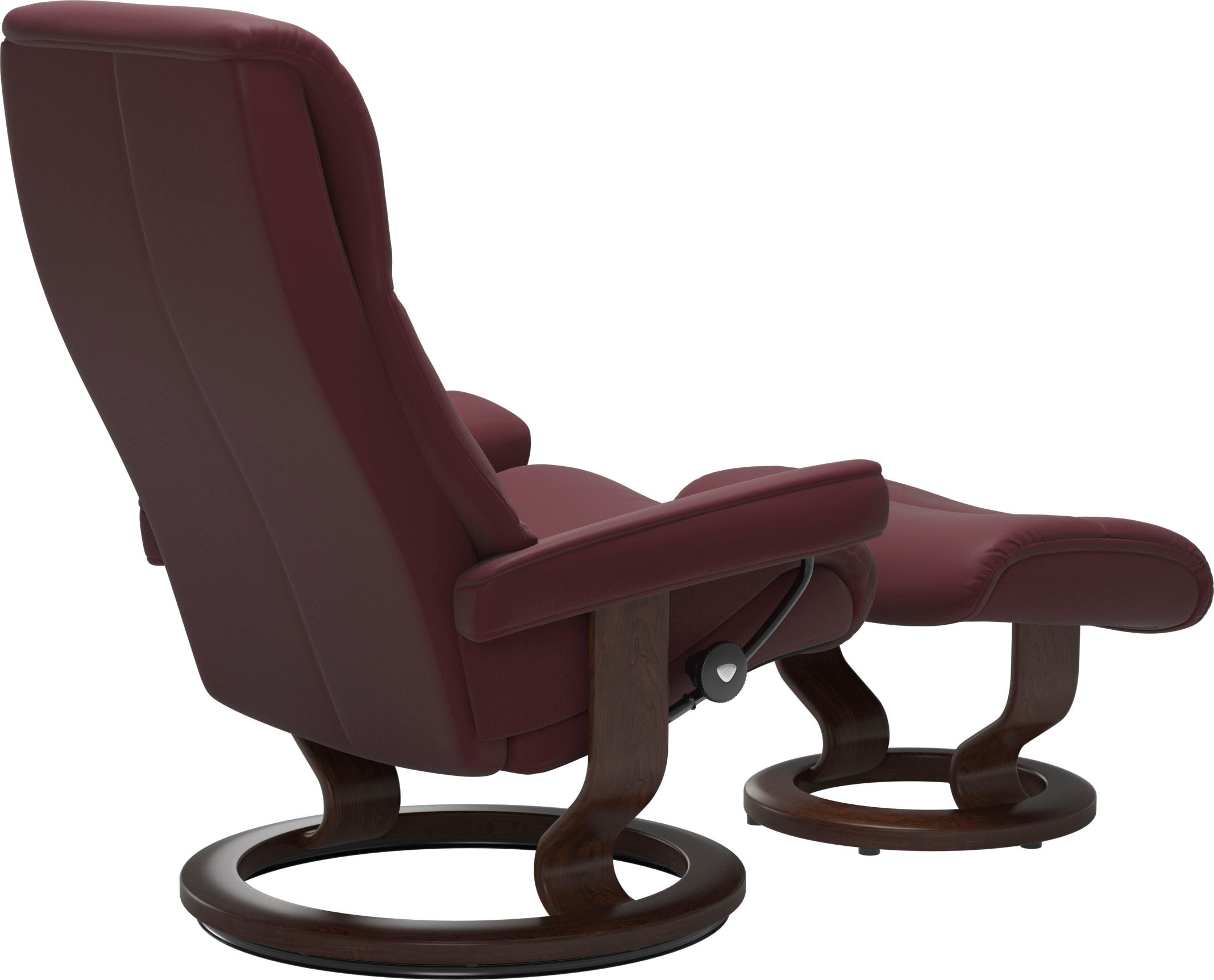 Stressless® »View« Set, Relaxsessel mit Hocker,  mit Classic Base, Größe S,Gestell Braun