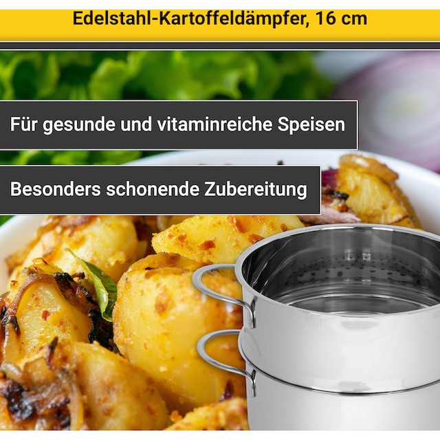 Krüger Dampfgartopf, Edelstahl, (1 tlg.), Dampfkochtopf, Induktion auf  Raten bestellen
