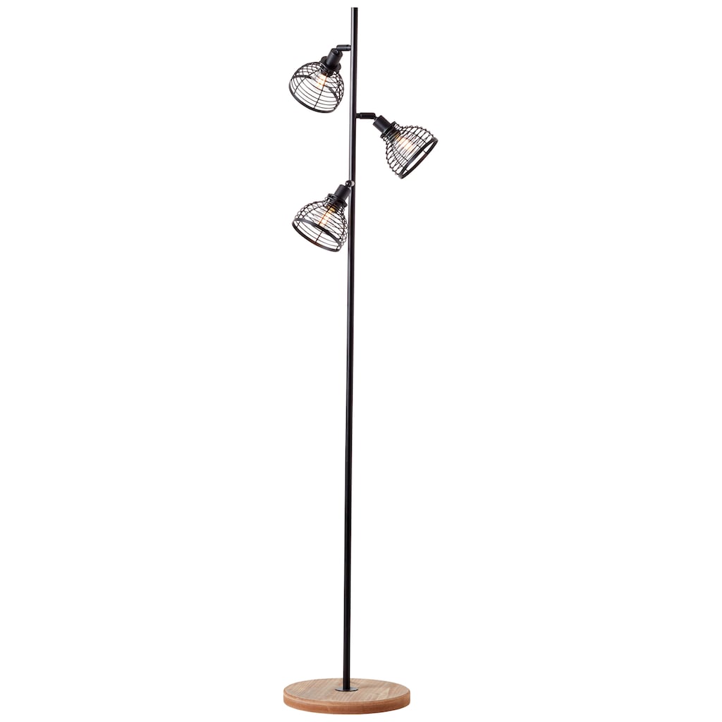 Brilliant Stehlampe »Avia«, 3 flammig-flammig, Standleuchte mit schwenkbaren Köpfen - 154cm Höhe - E14 Fassung