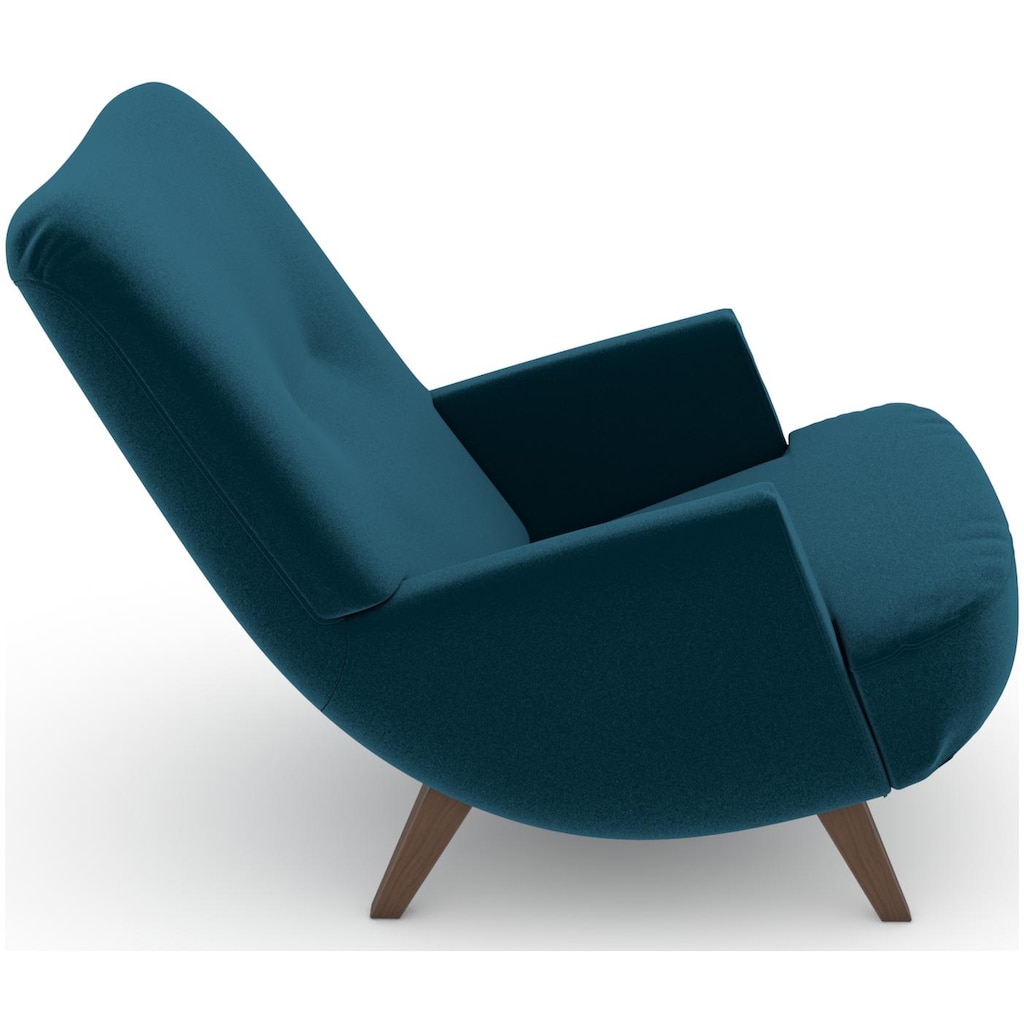 Max Winzer® Loungesessel »build-a-chair Borano«, im Retrolook, zum Selbstgestalten