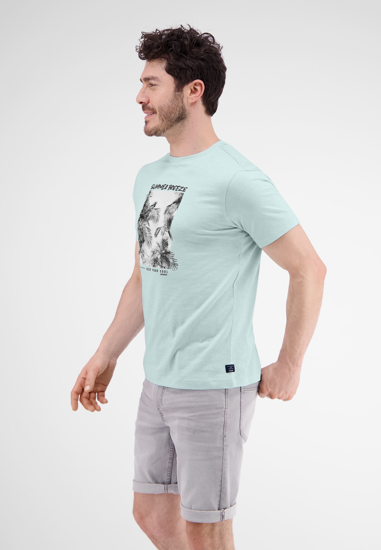LERROS T-Shirt »LERROS T-Shirt mit Fotoprint«