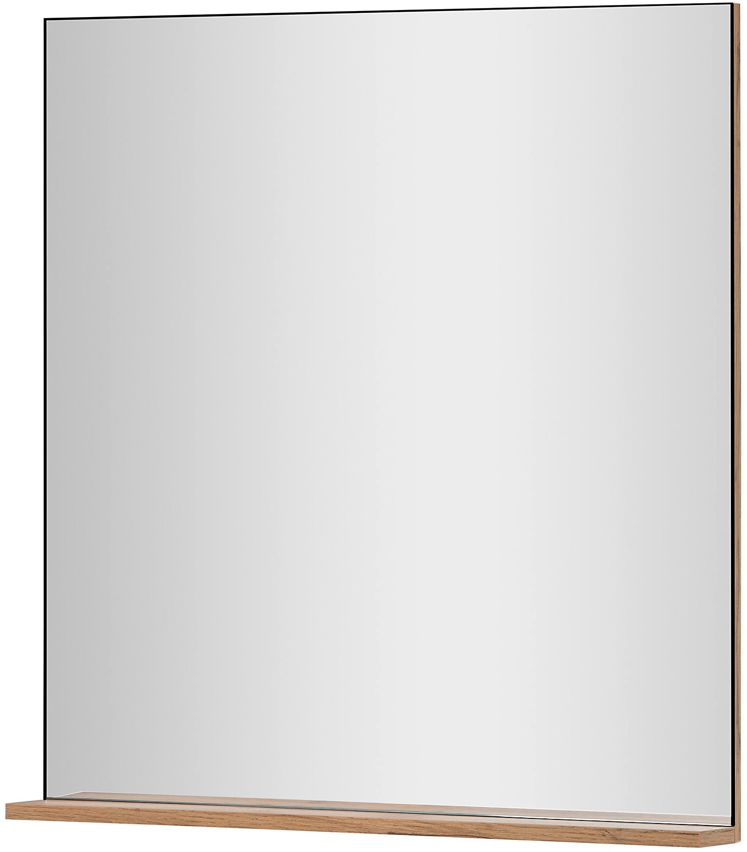 INOSIGN Garderobenspiegel »GIRON/CiTY, Spiegel in Wotan Eiche, zeitloses Design«, universell einsetzbar, mit Ablagefläche, eckig, 75 cm breit