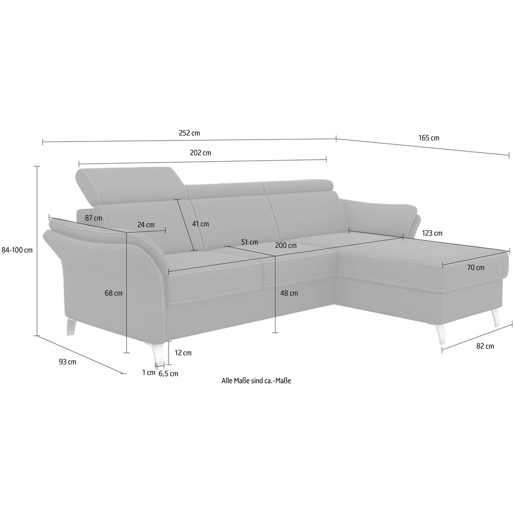 sit&more Ecksofa »Vincenzo«