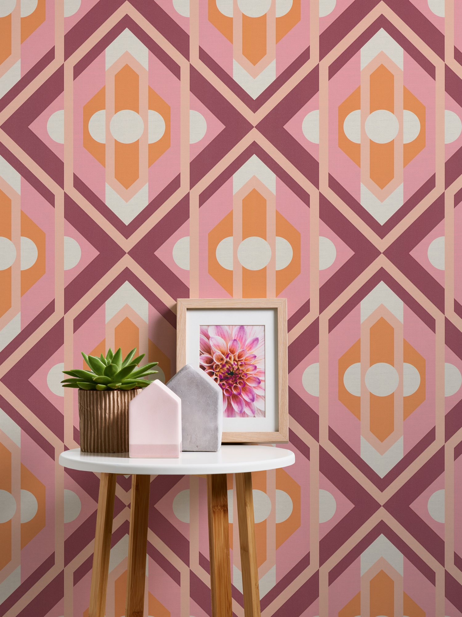 A.S. Création Vliestapete »Retro Chic 3D-Tapete Mustertapete Grafik 3D«, matt, Vliestapete Kunst für Schlafzimmer Küche Wohnzimmer 3D Design modern