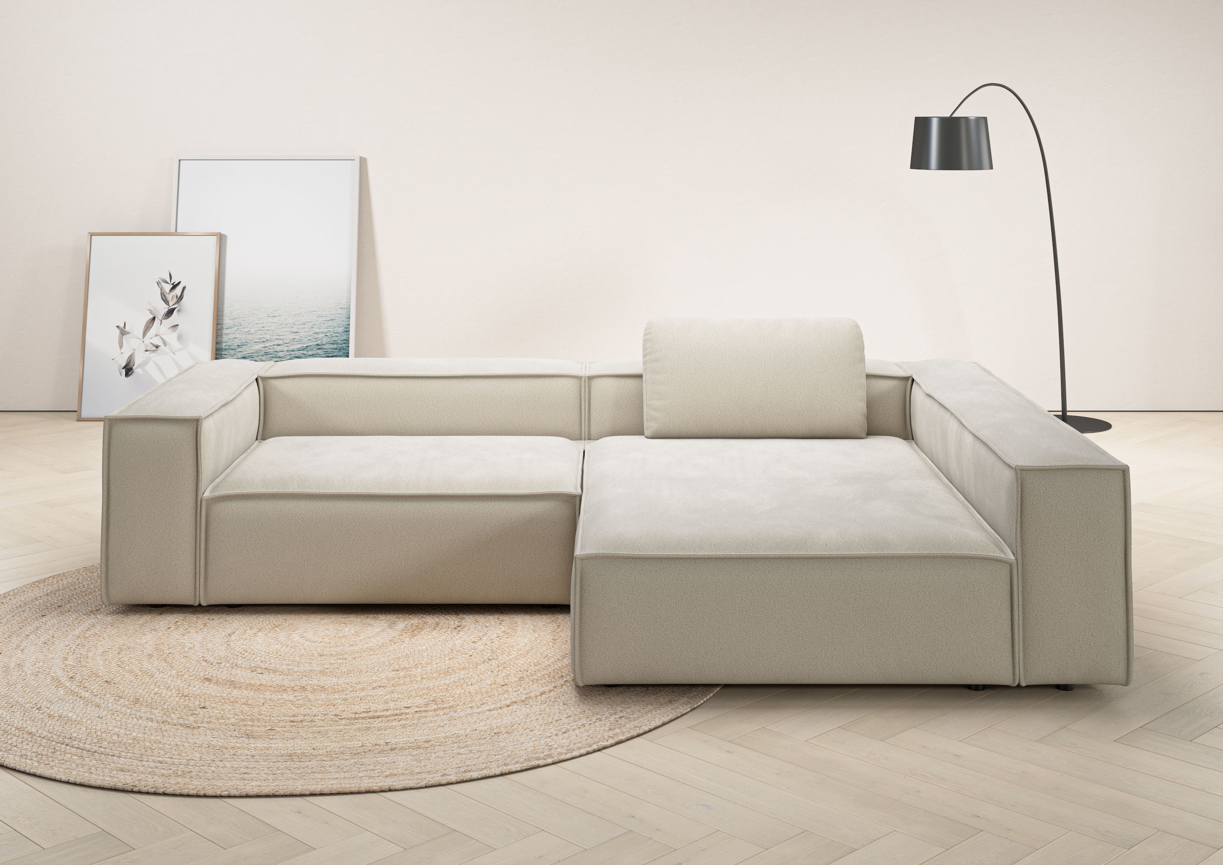 Places of Style Ecksofa »Watertown, moderne XXL L-Form, 306 cm breit«, Komf günstig online kaufen