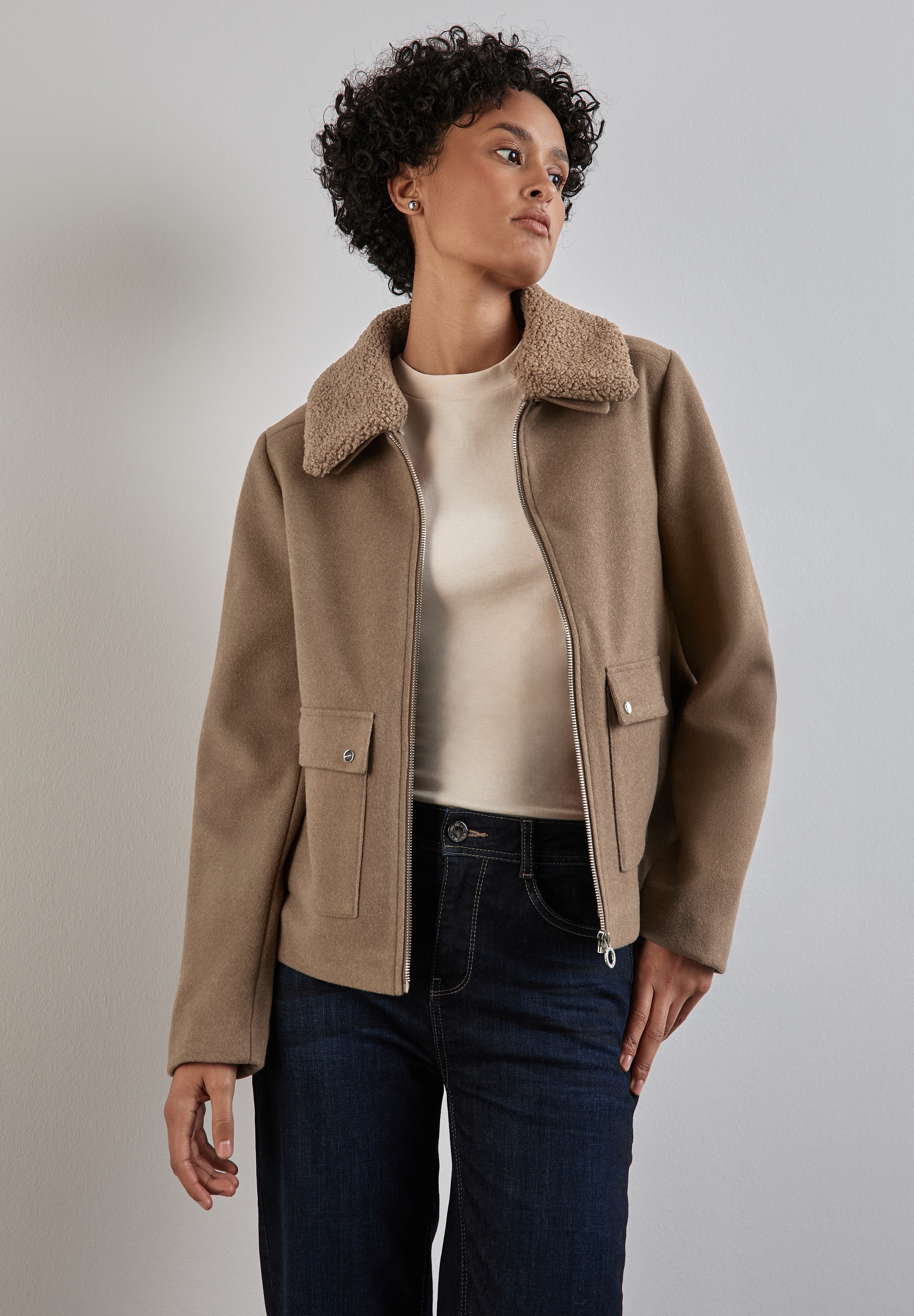 Street One Damen Jacke Kurz Mit Kapuze - Lässig Un Produktbild-Vorschau 10