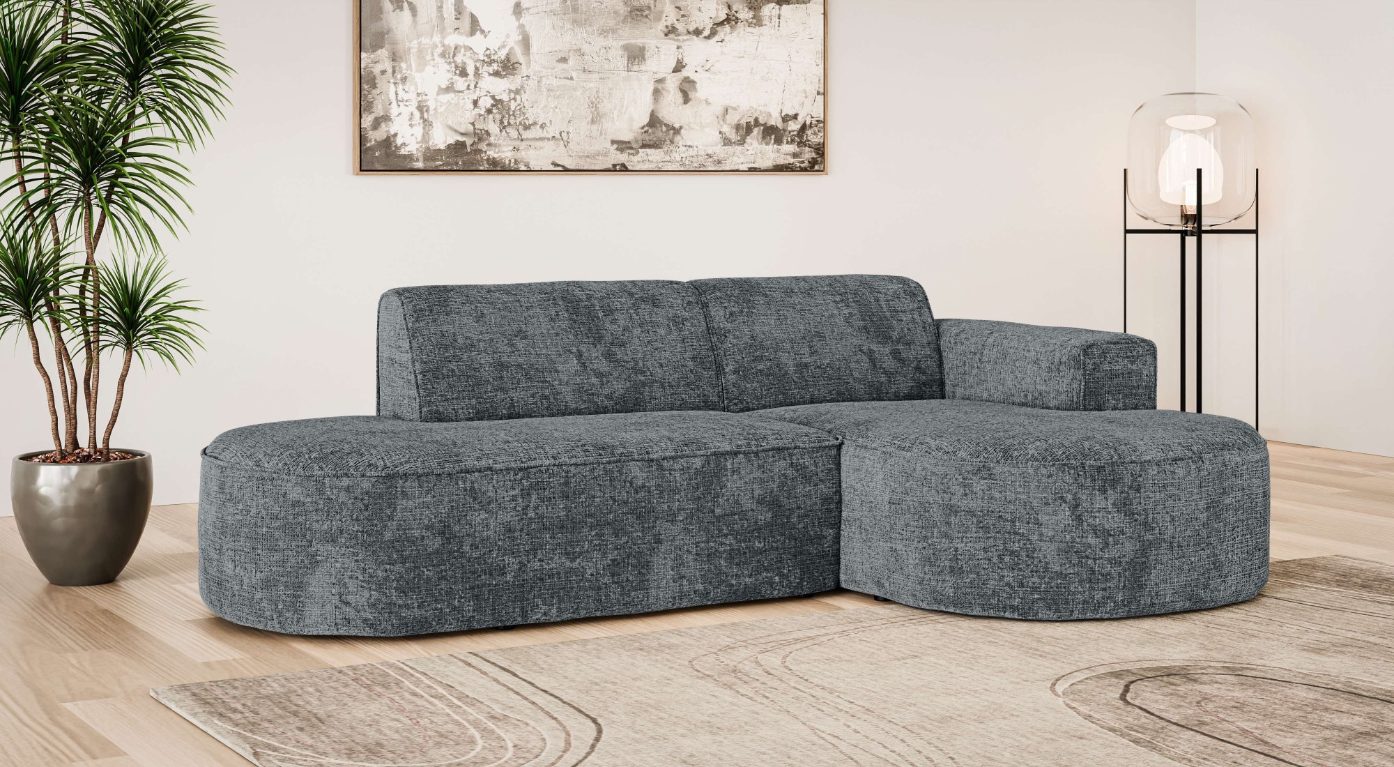 OTTO home Ecksofa »ADELLA XL Design-Sofa mit Recamiere rechts/links, 263/15 günstig online kaufen