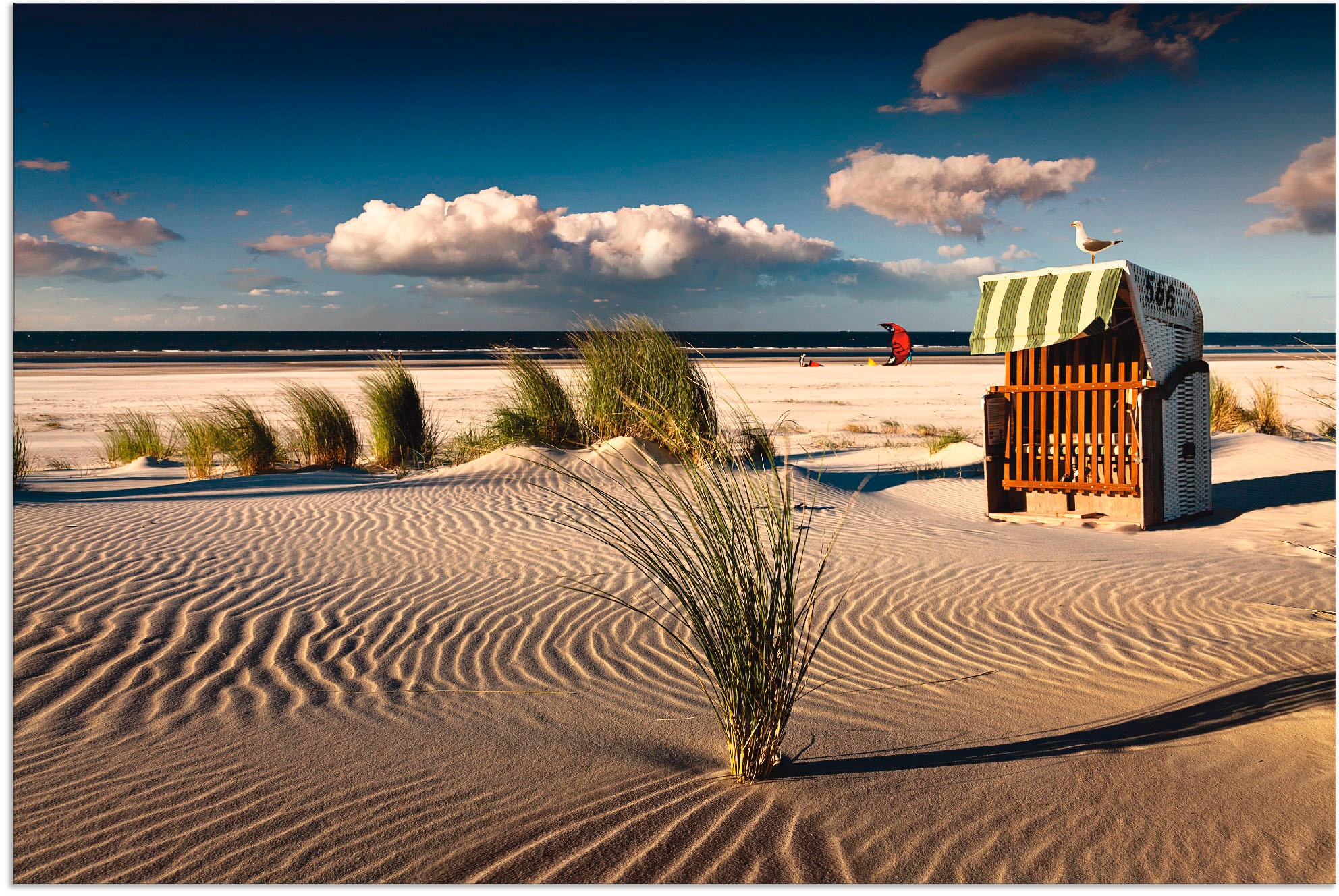 Artland Wandbild »An einem Sommerabend am Strand«, Küste, (1 St.), als Alub günstig online kaufen