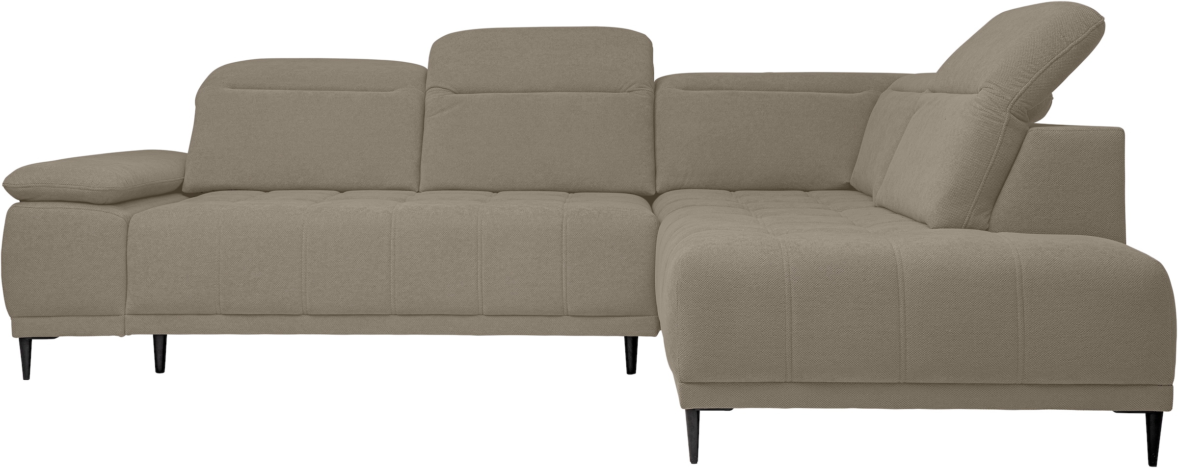 WERK2 Ecksofa »Focus-L, elektrisch erweiterbare Sitztiefe um ca. 30 cm, L-F günstig online kaufen