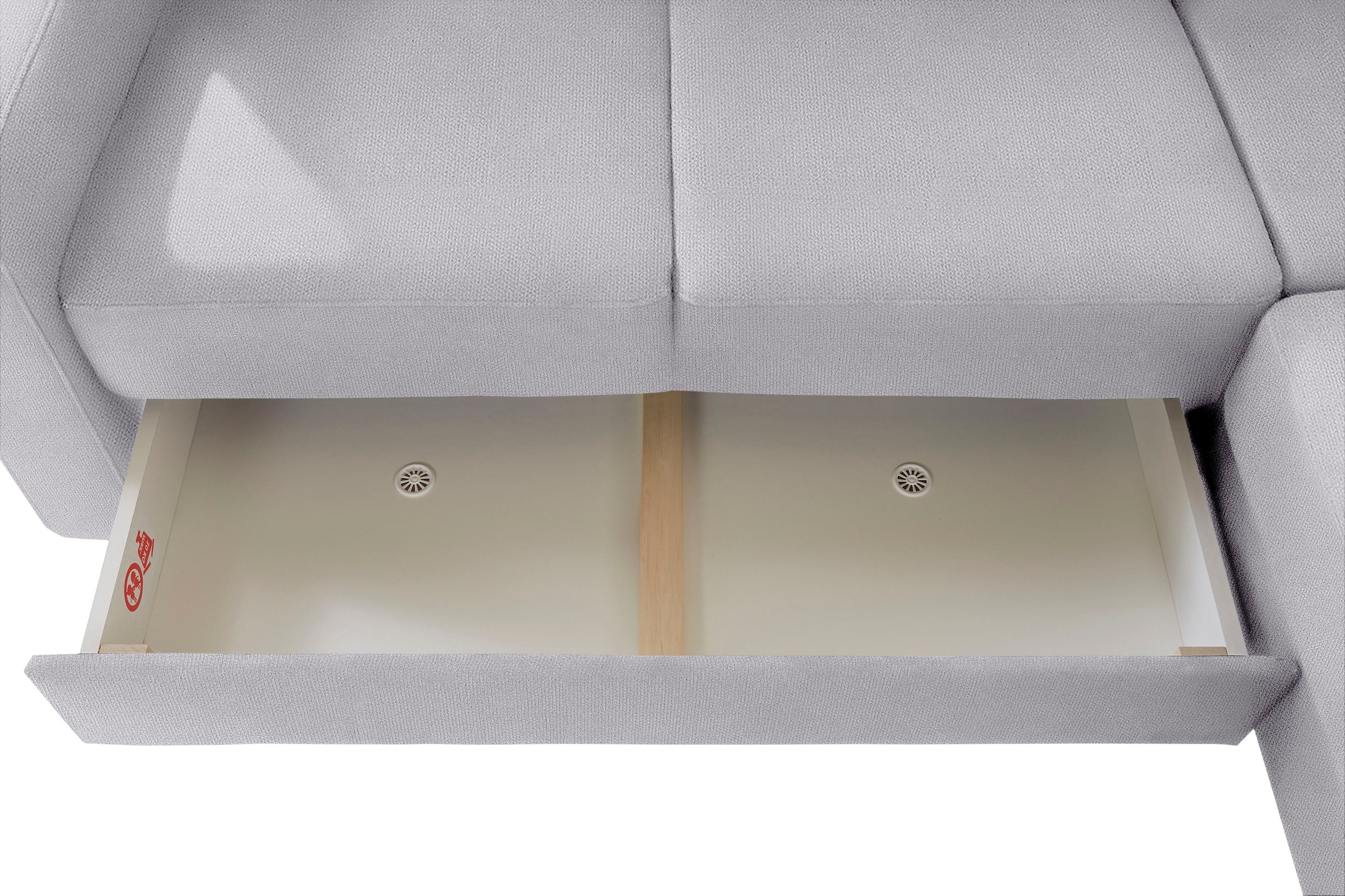 sit&more Ecksofa »Bologna L-Form«, Kopfteilverstellung, wahlweise mit Bettfunktion und Schubkasten