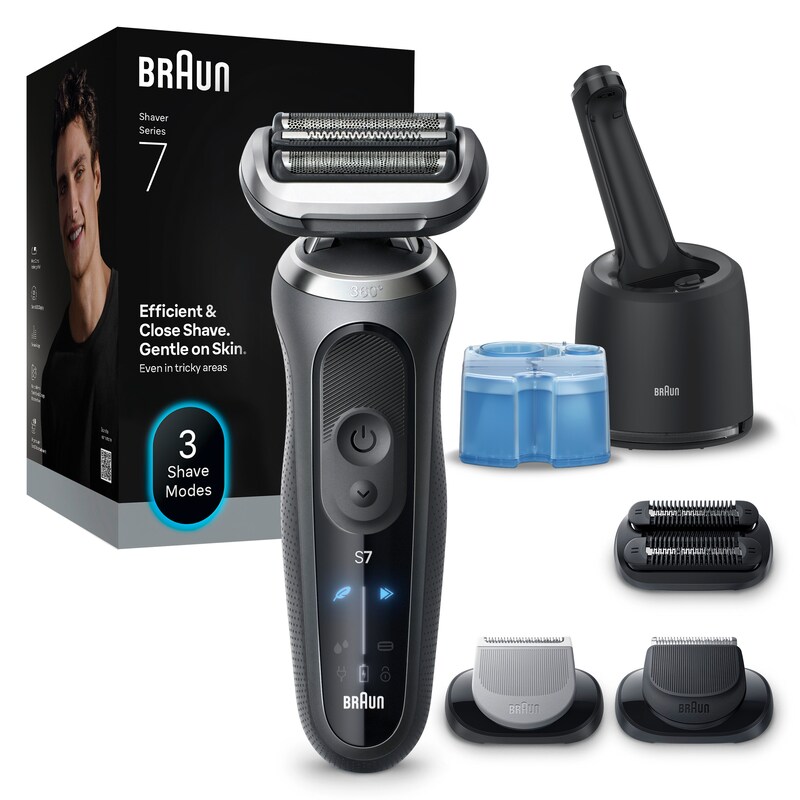 BRAUN Elektrorasierer »Series 7 72-G7865cc« Smart Care Center 3 Stk. Aufsätze 4in1 SmartCare Center, +3 Aufsätze, 100% wasserdicht, Made in Germany...