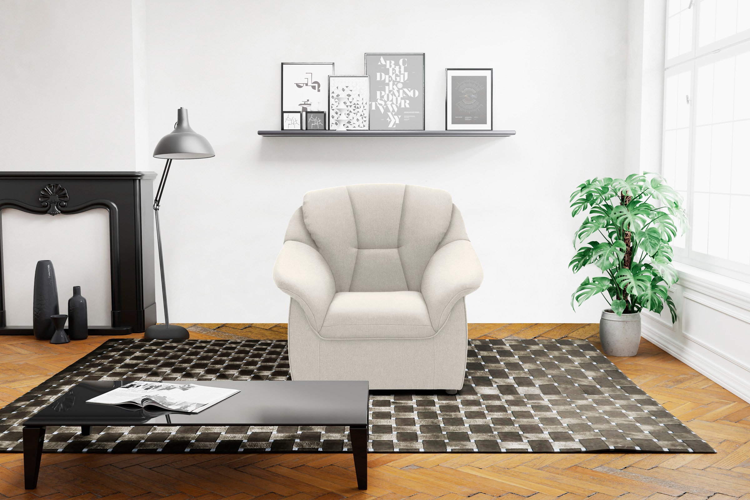 DOMO collection Sessel »Faenza für kleine Räume, zeitlos und elegant, kompa günstig online kaufen