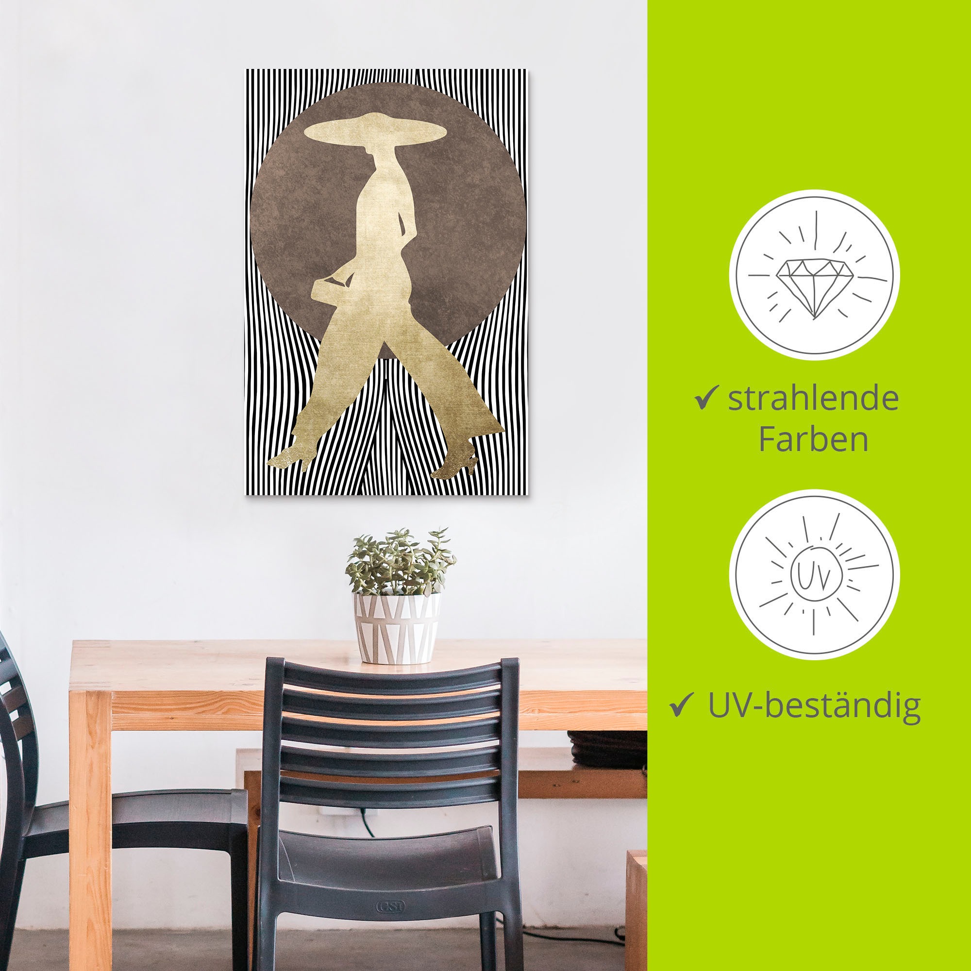 Artland Wandbild »Madame Noir«, Bilder von Frauen, (1 St.), als Alubild, Outdoorbild, Leinwandbild, Poster, Wandaufkleber