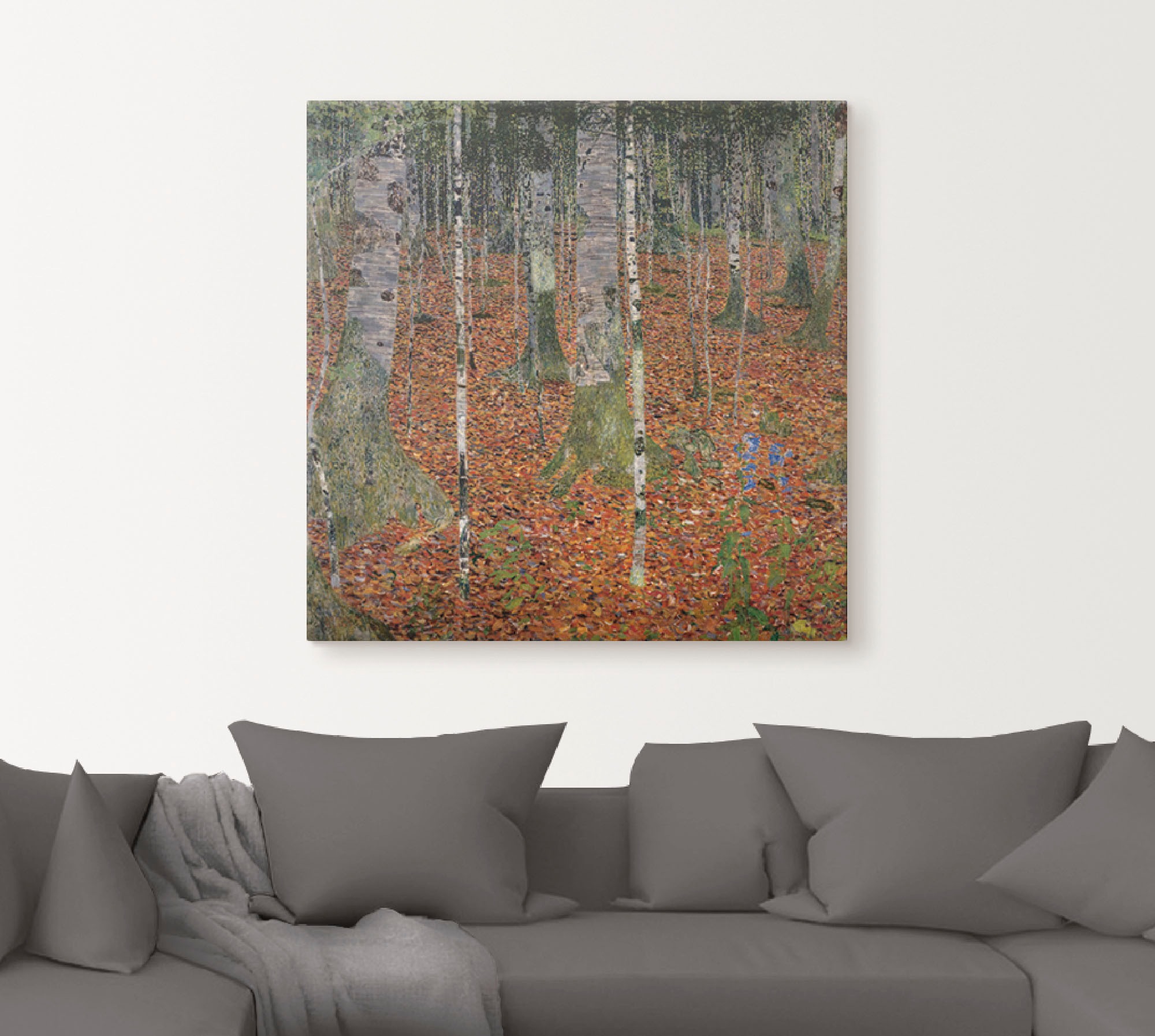Artland Leinwandbild »Birkenwald. 1903«, Wald, (1 St.), auf Keilrahmen gespannt