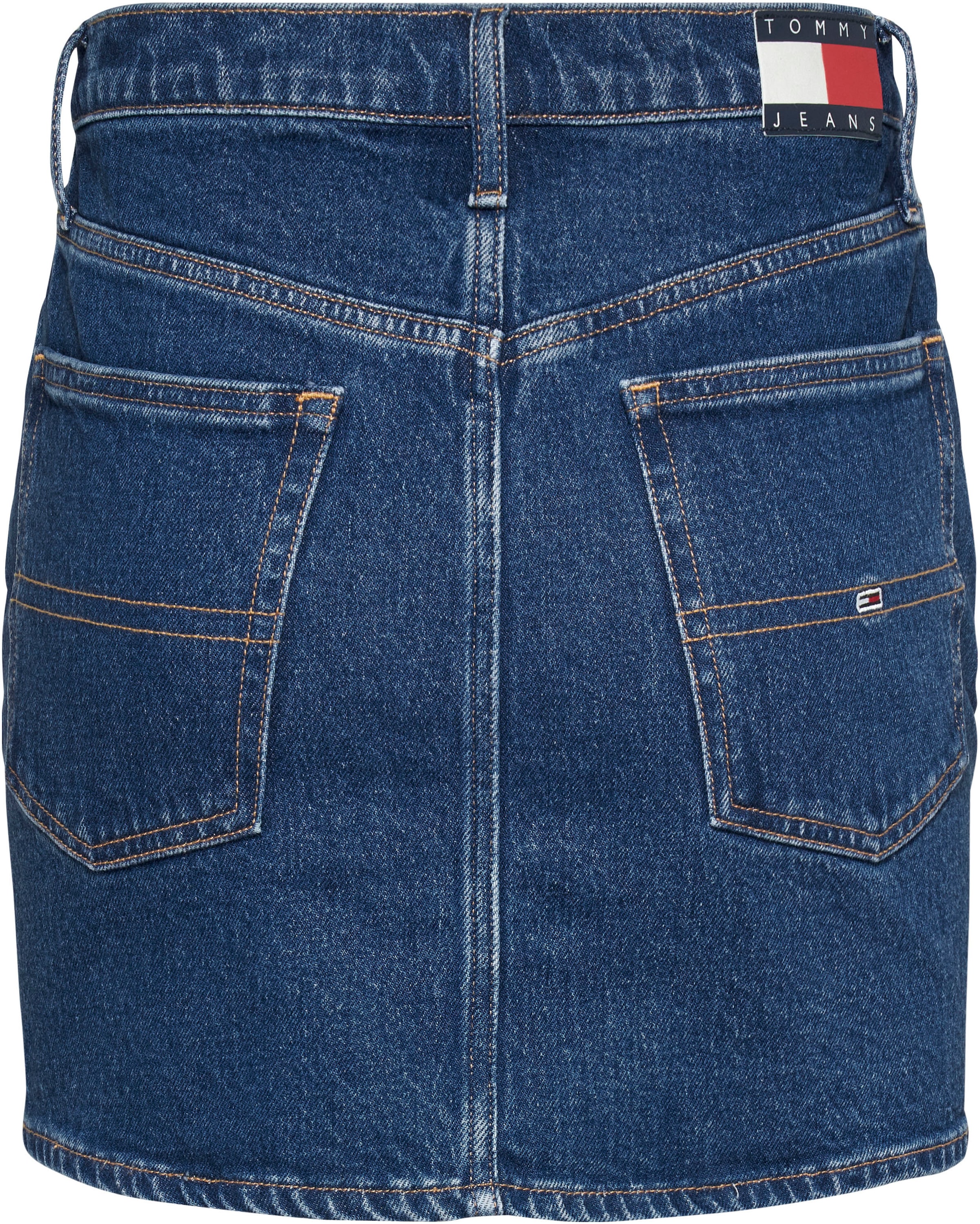 Tommy Jeans Jeansrock »Izzie«, Webrock mit Tommy Jeans Markenlabel