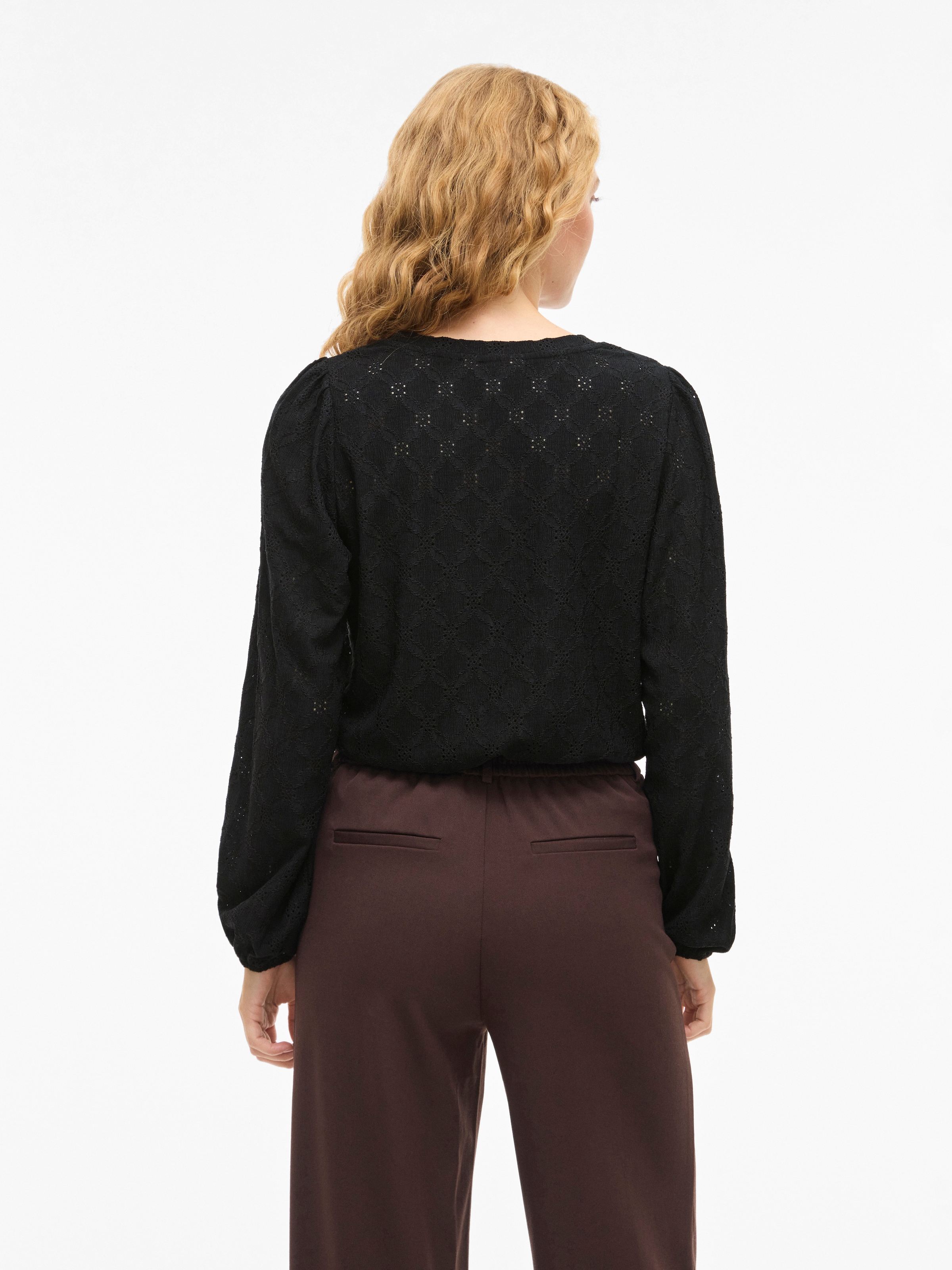 Vila Langarmshirt »VIASTA O-NECK L/S TOP - NOOS«