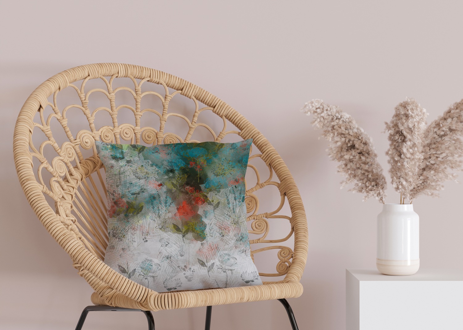 queence Dekokissen »Blumenwiese«, Beidseitig bedruckte Kissenhülle, Kissen günstig online kaufen