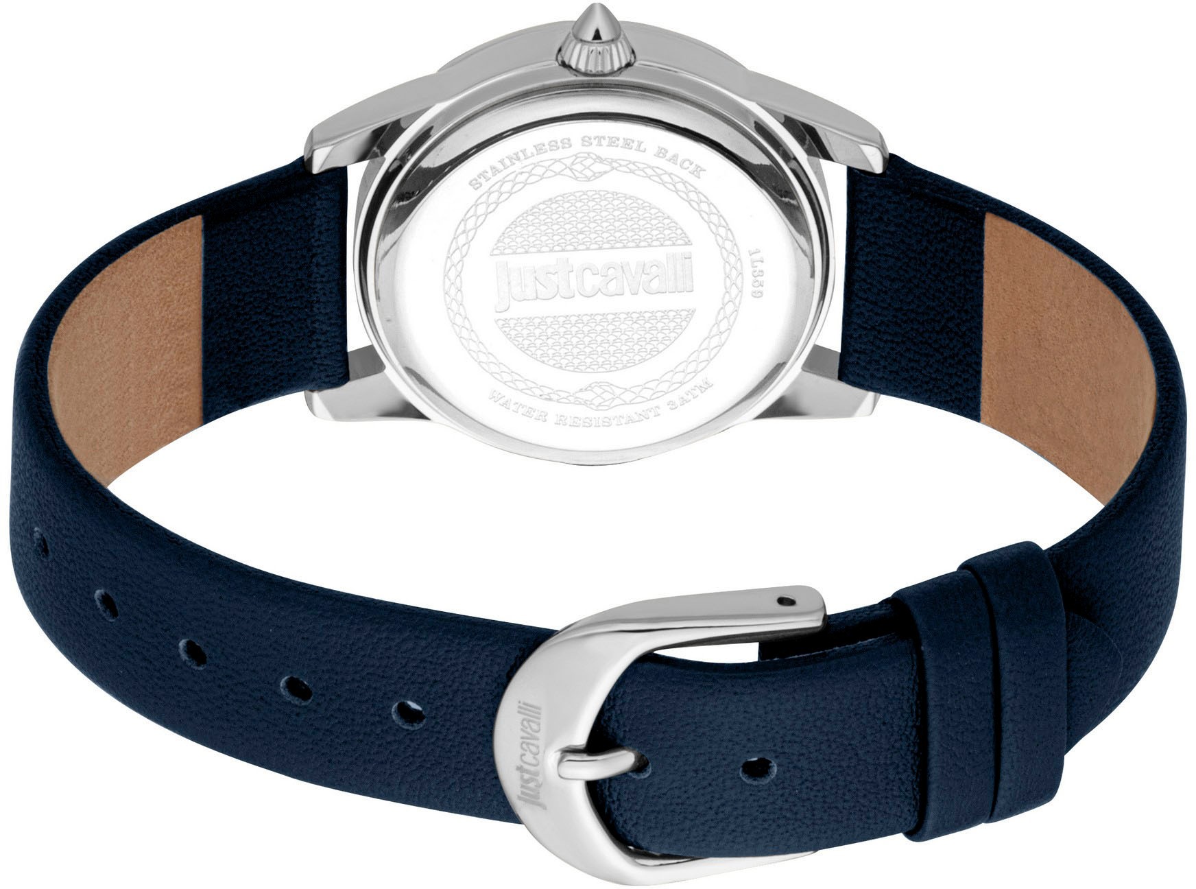 Just Cavalli Time Quarzuhr »Eterna«, (Set, 2 tlg., mit passendem Schmuckarmband), Armbanduhr, Damenuhr, Lederarmband, Ideal auch als Geschenk, analog
