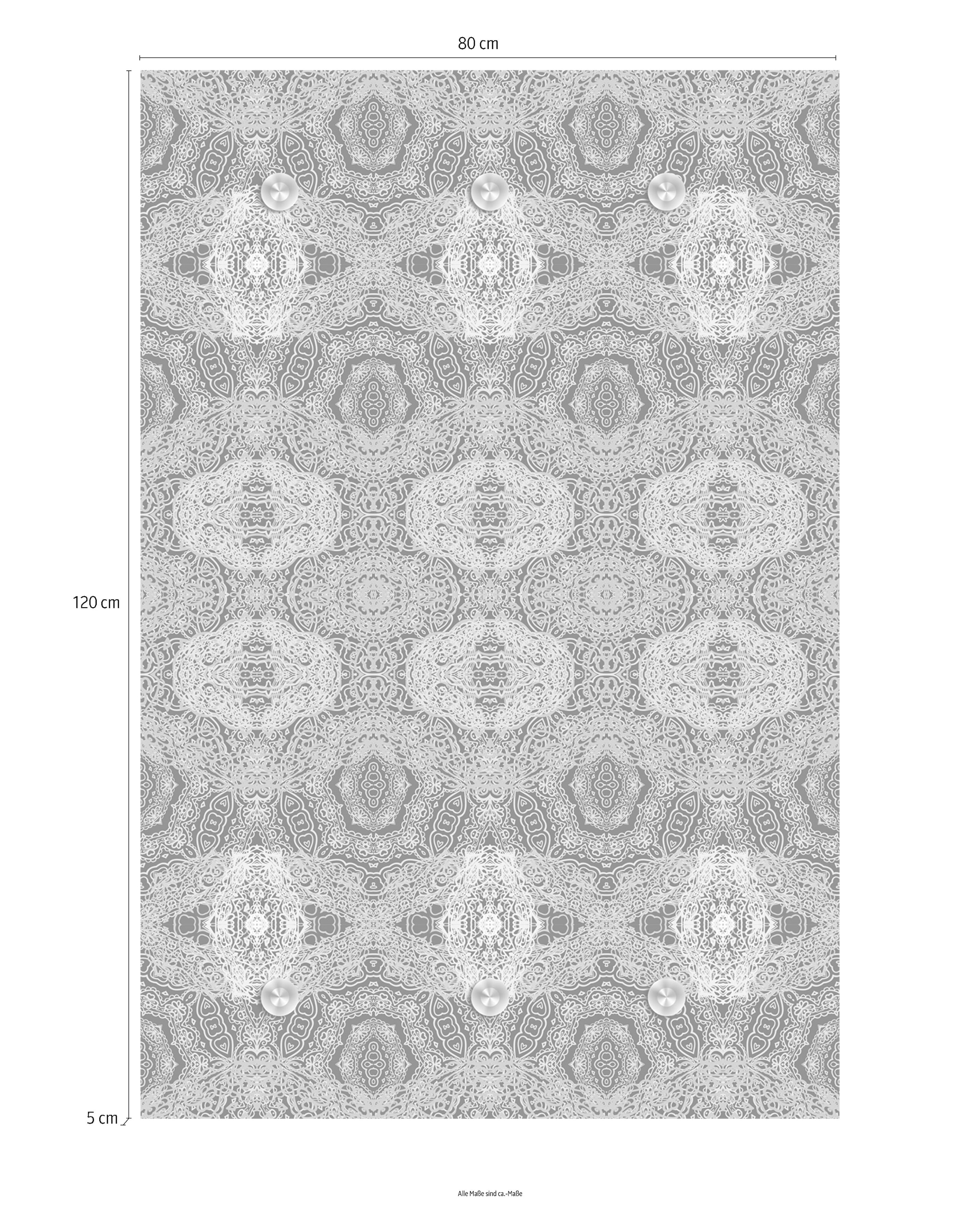queence Garderobenleiste »Muster«, mit 6 Haken, 80 x 120 cm