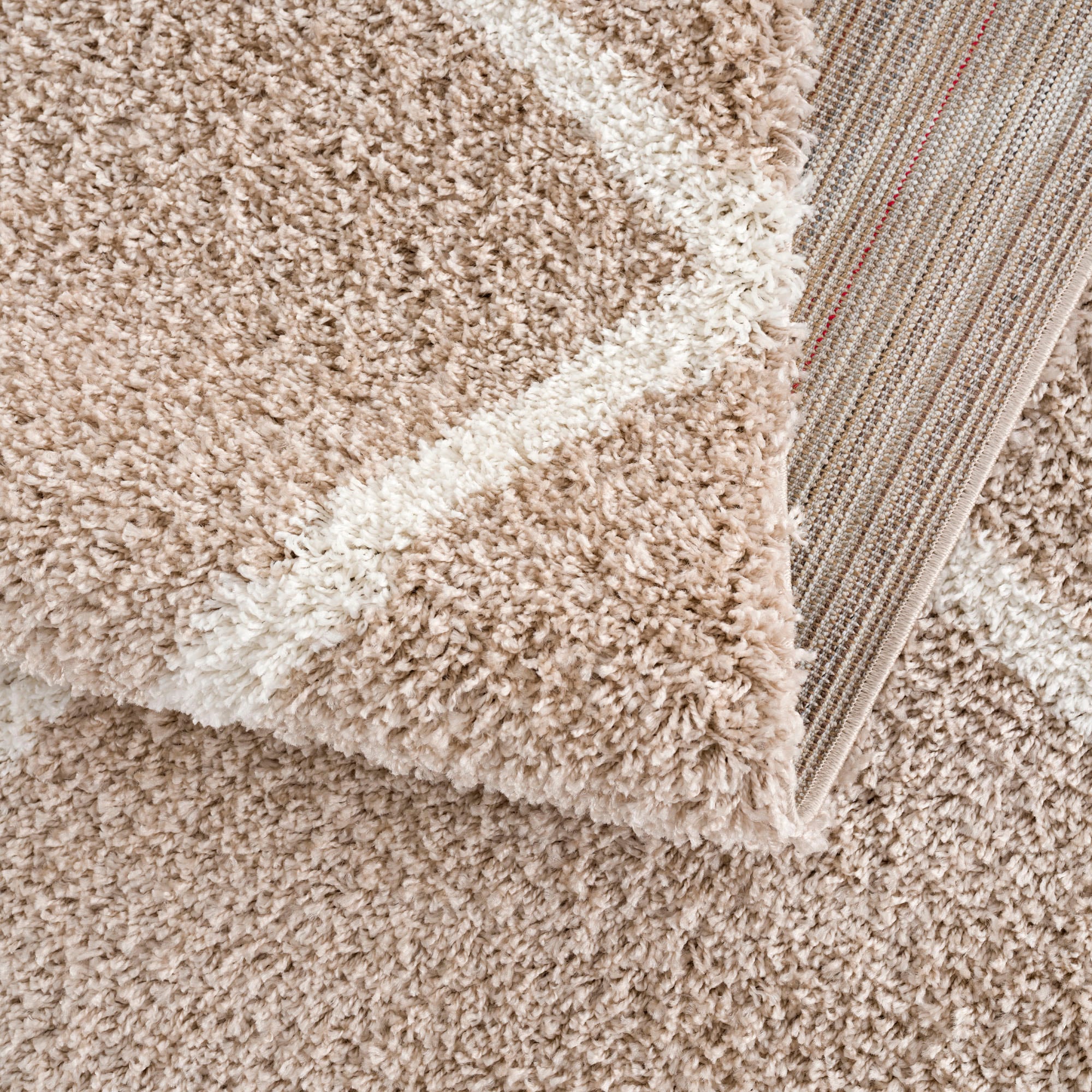 Sanat Hochflor-Teppich »Madrid«, rechteckig, 30 mm Höhe, Wohnzimmer, Langflor, Shaggy Teppich
