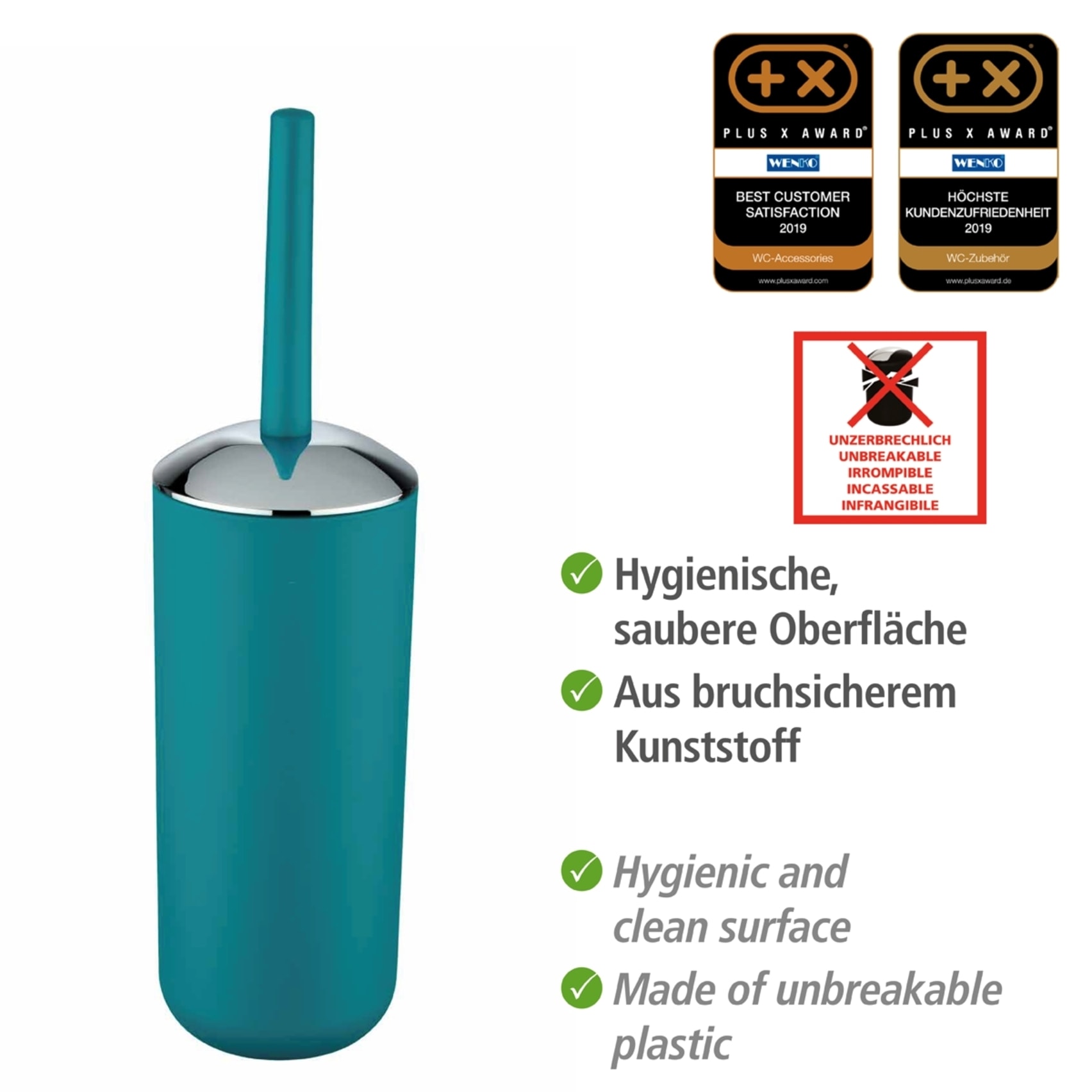 WENKO Badaccessoire-Set »Brasil« Seifenspender, Zahnputzbecher, WC-Garnitur & Kosmetikeimer