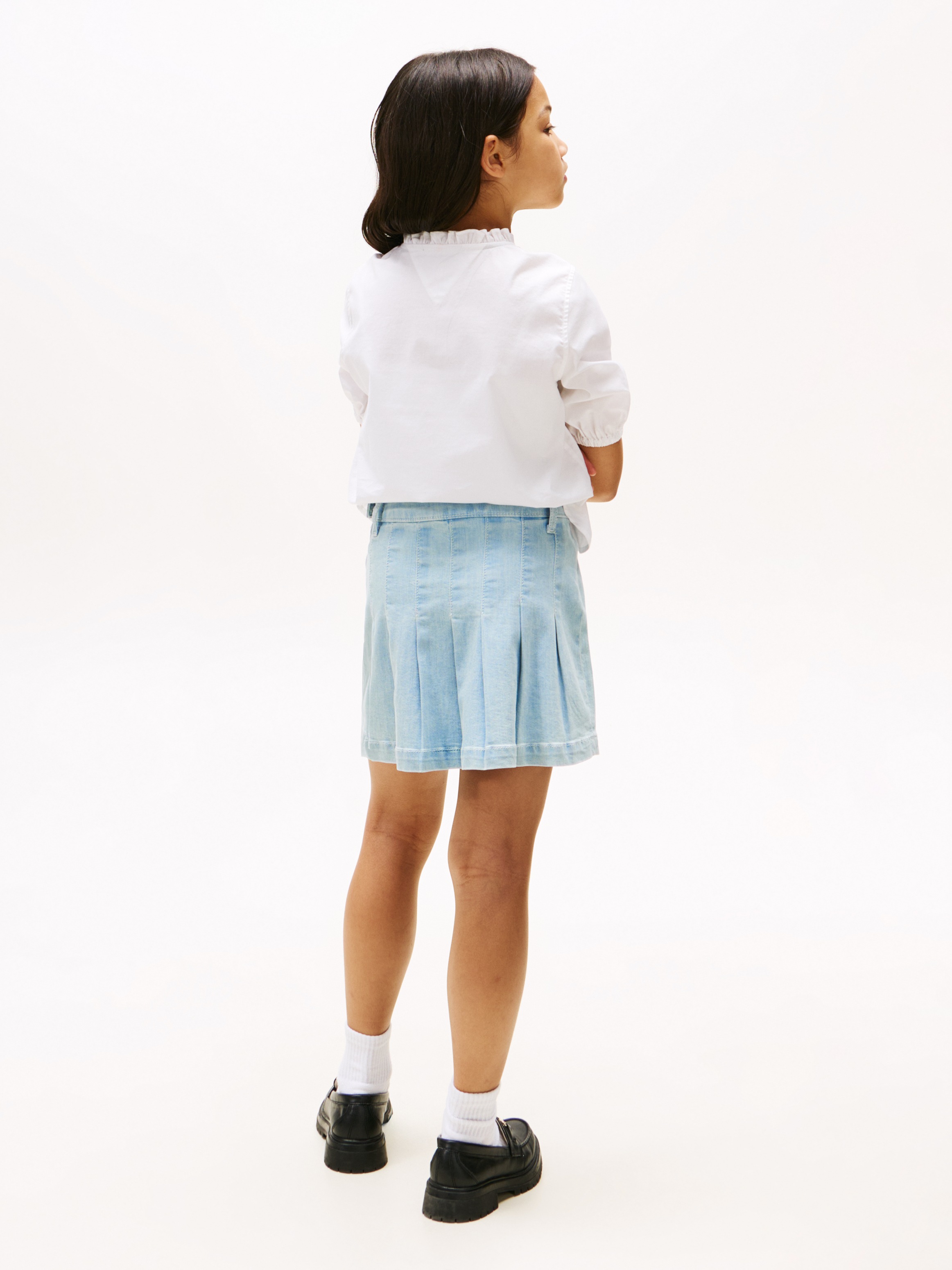 Tommy Hilfiger Jeansrock »DENIM PLEATED SKIRT«, für Kinder bis 16 Jahre, mit Falten