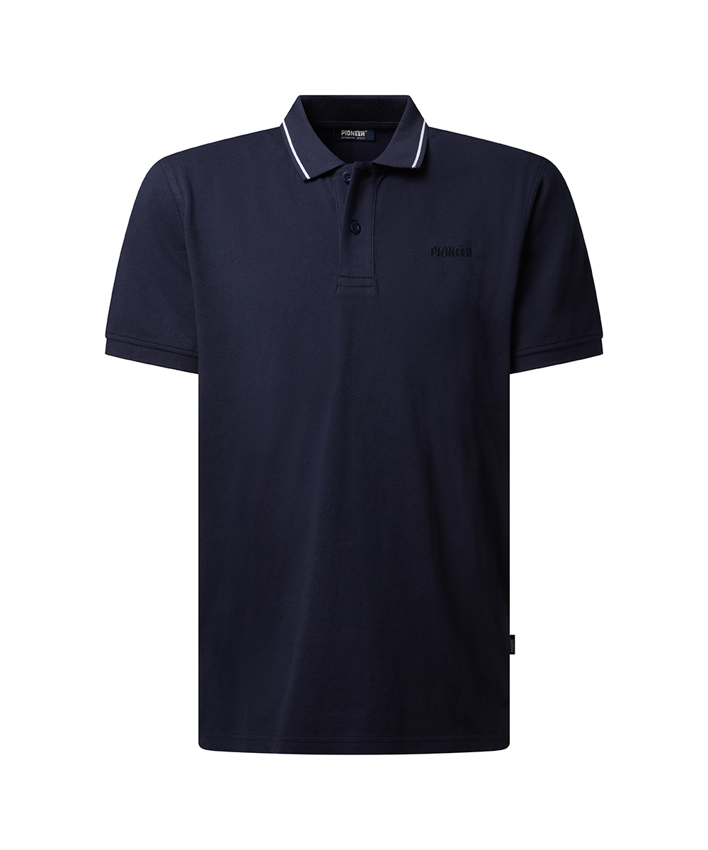 Pioneer Authentic Jeans Poloshirt mit Logo Schriftzug