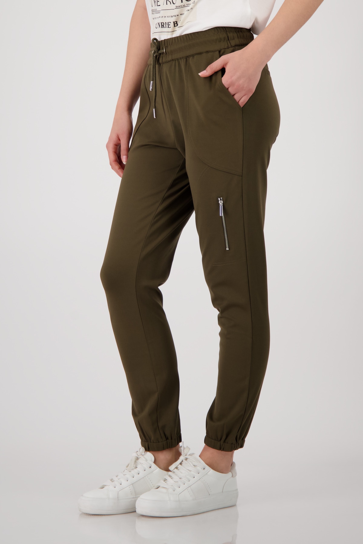 Monari Jogger Pants »Hose Jill Basic«  Regular fit mit Reißverschlusstasche