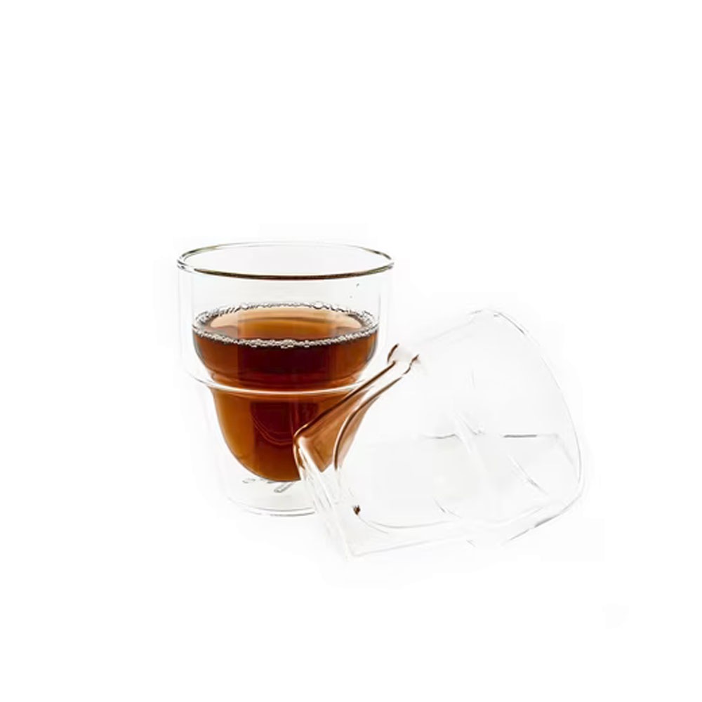Mulex Latte-Macchiato-Glas »Mulex Gläser Set Duo Small«, (Set, 2 tlg., 2tlg. Gläser Set, je 250 ml), doppelwandiges Trinkglas ideal f. Kaffee, Cappuccino, Latte Macchiatto