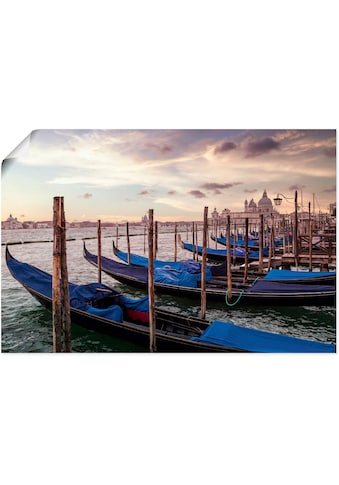 Artland Wandbild »Venedig Gondeln«, Bilder von Booten & Schiffen, (1 St.), in vielen... kaufen