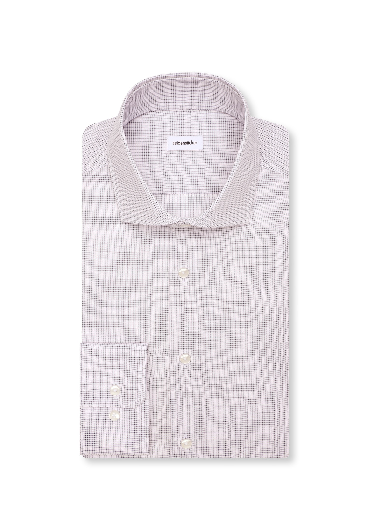 seidensticker Businesshemd »Schwarze Rose« X-Slim 1/1 Kentkragen Karo