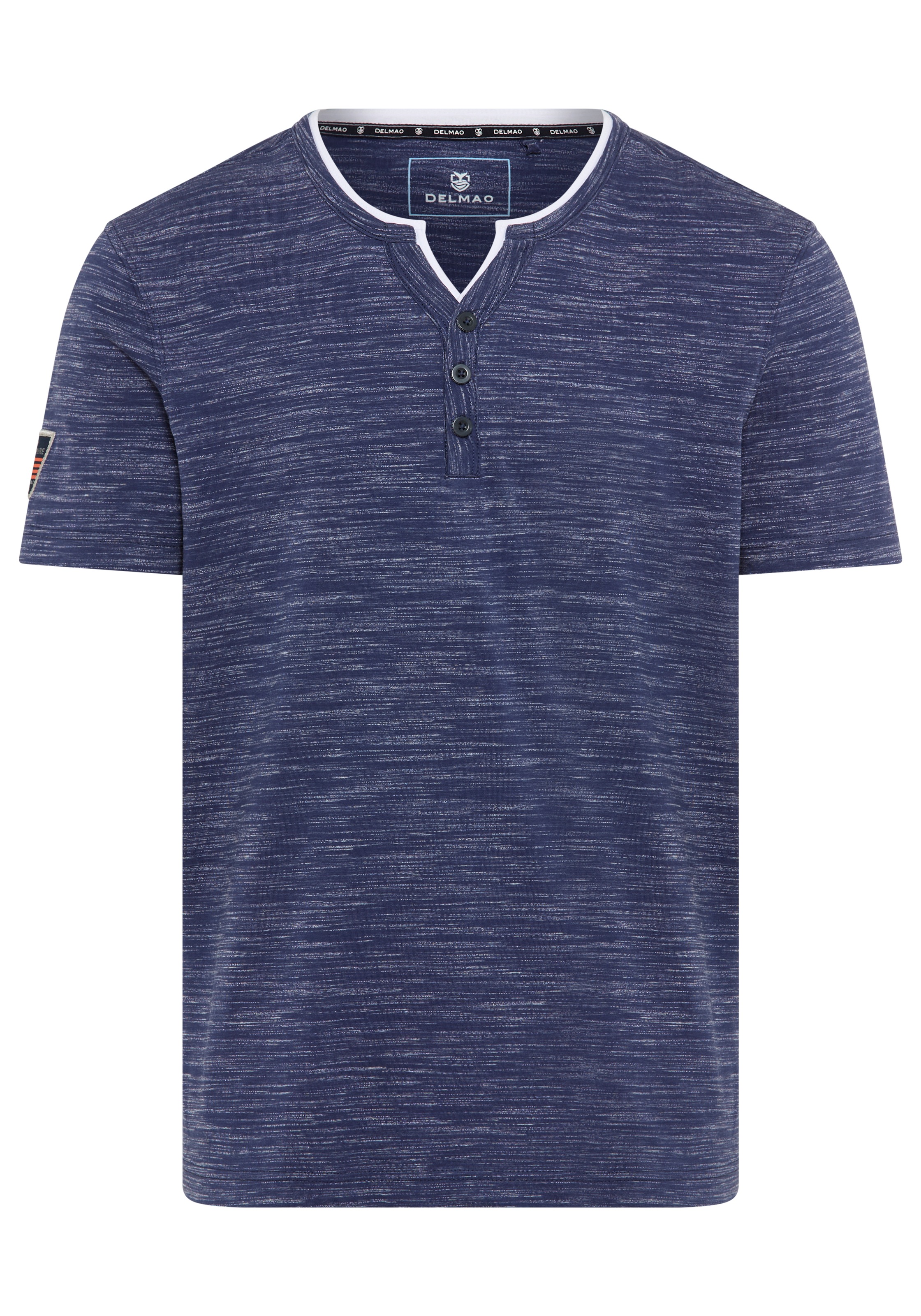 DELMAO Henleyshirt »Neue Kollektion!« mit Badge