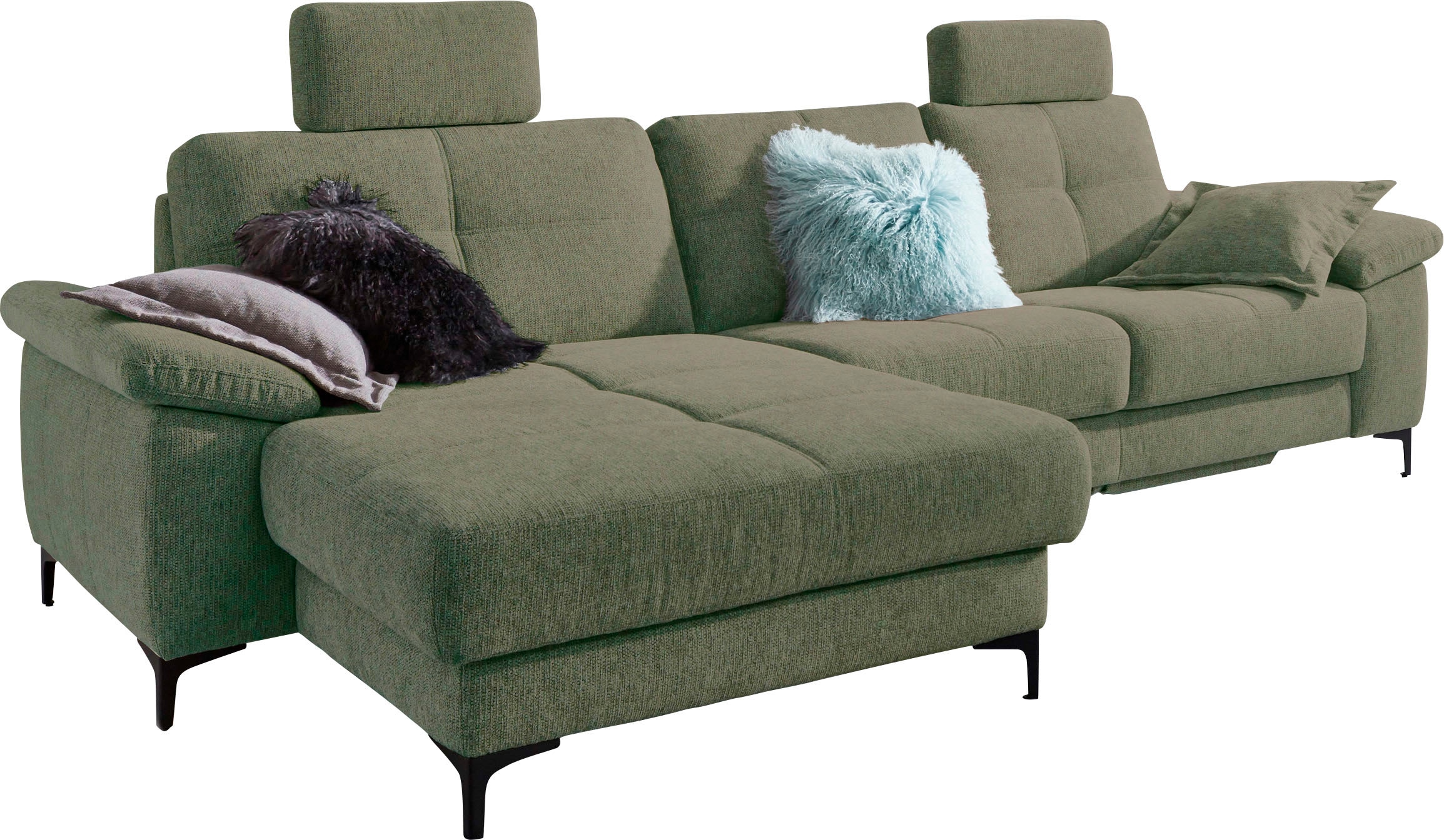 3C Carina Ecksofa »Burnaby L-Form«, 2 Kopfstützen, optional mit Schlaf- und günstig online kaufen