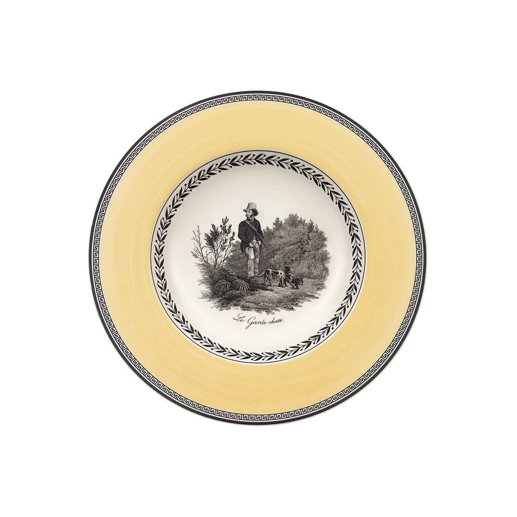 Villeroy & Boch Suppenteller »Suppenteller Audun Chasse ø 24,2 cm weiß-grau günstig online kaufen